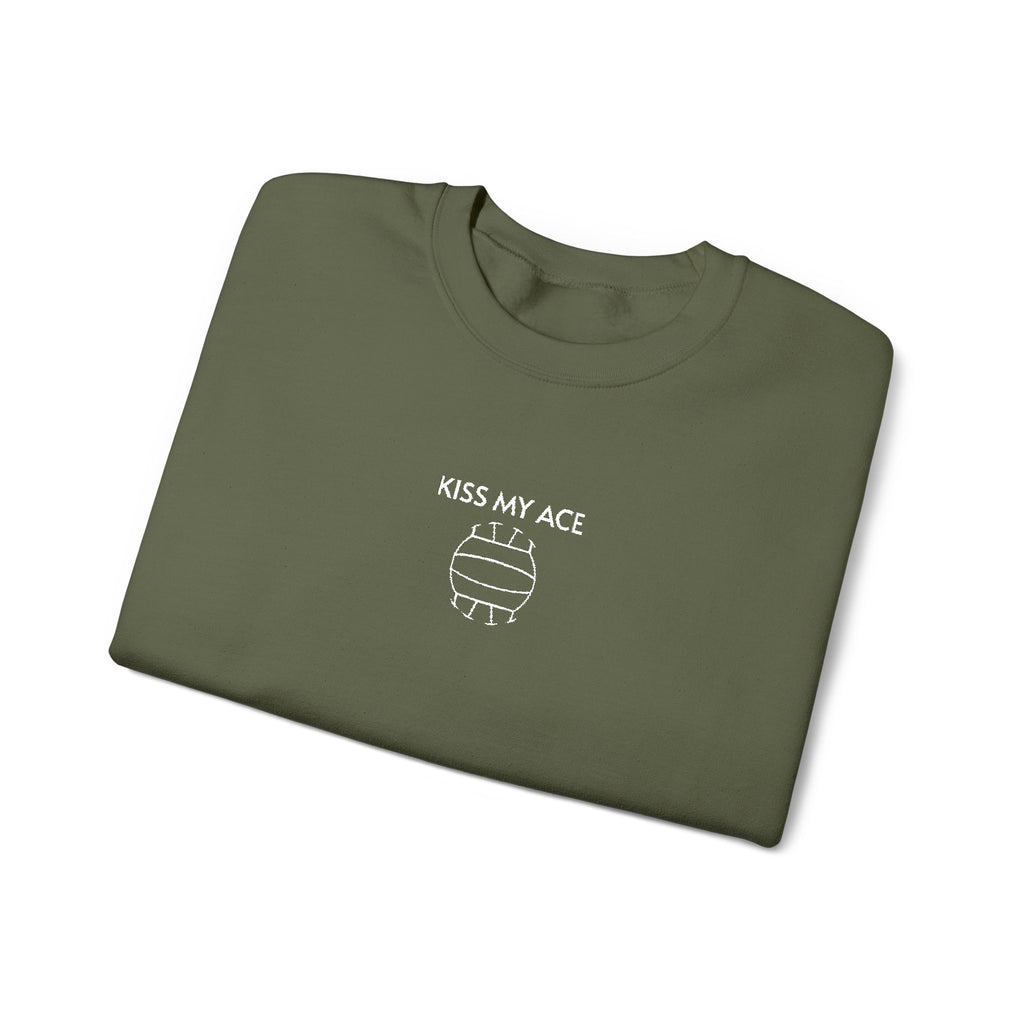 Volleyball- Kiss My Ace Crewneck Sweatshirt- Unisex