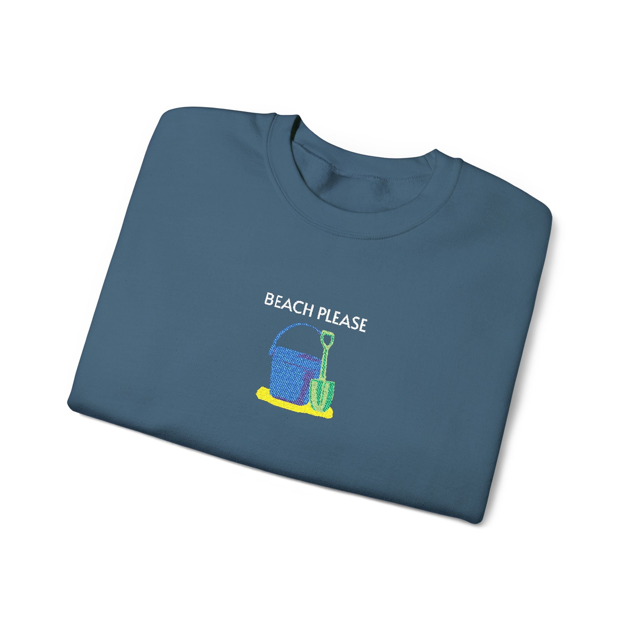 Beach Please Crewneck Sweatshirt- Unisex