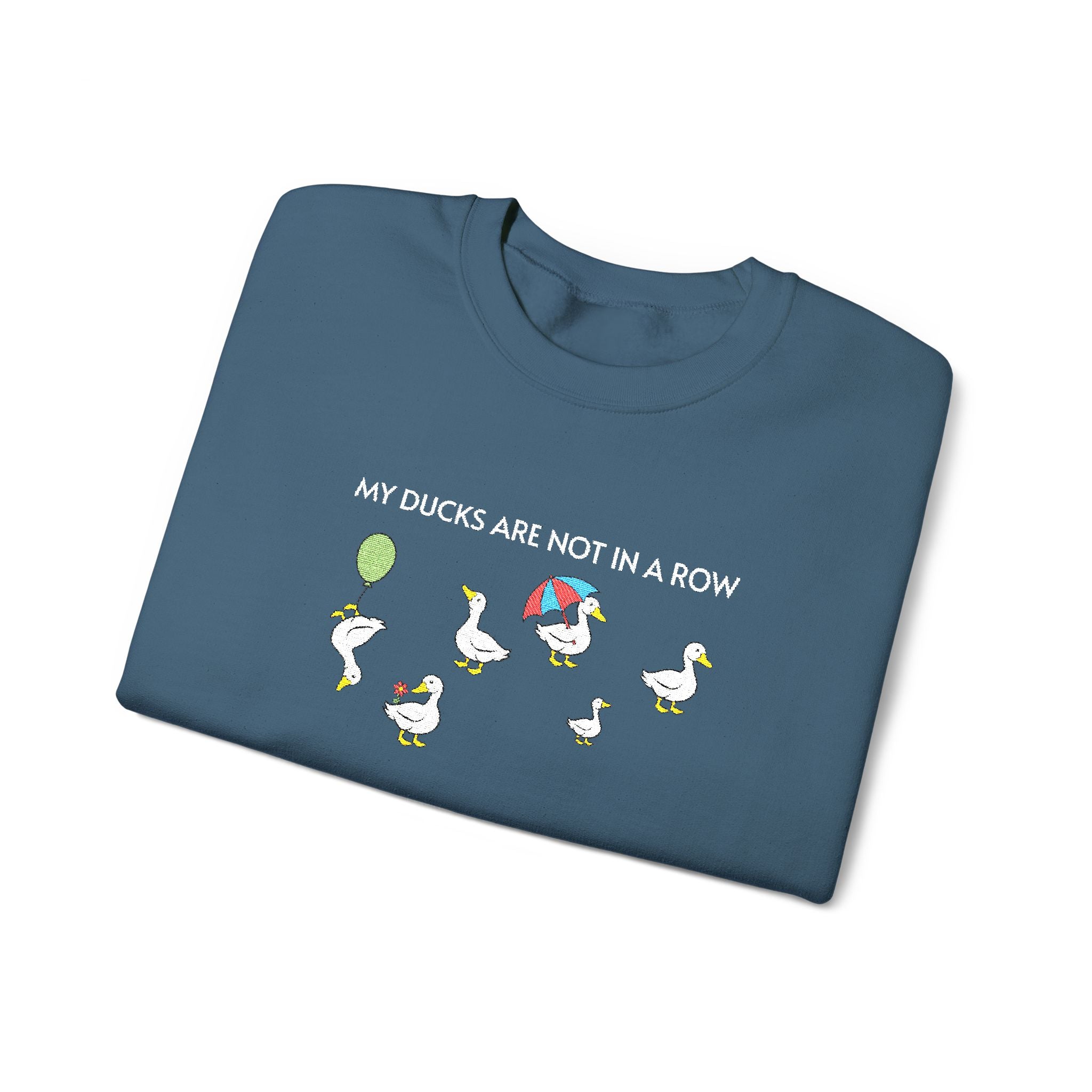 Ducks In A Row Crewneck Sweatshirt- Unisex