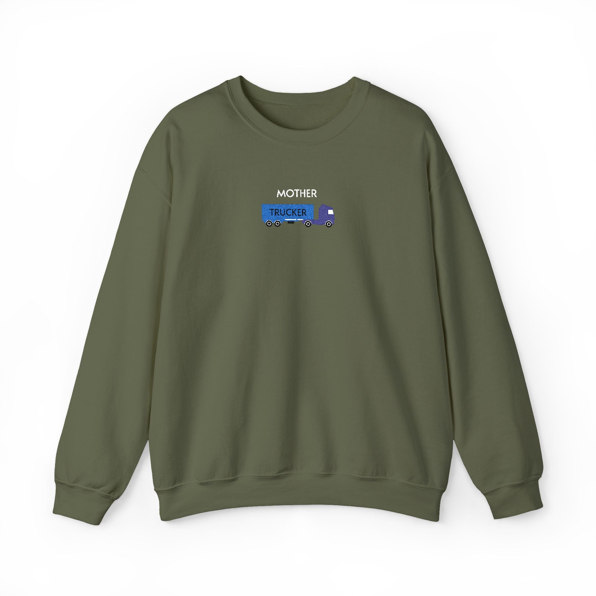 Mother Trucker Crewneck Sweatshirt- Unisex