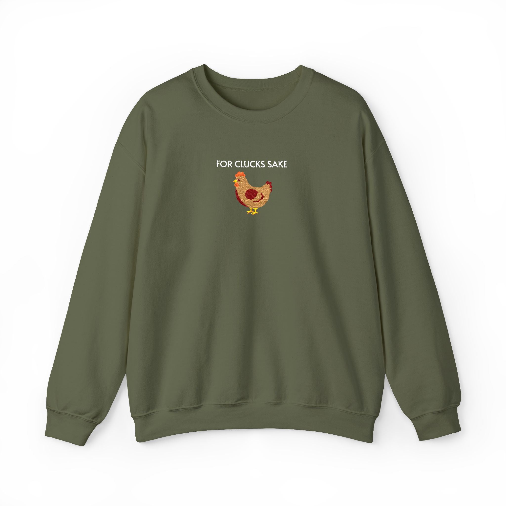 For Clucks Sake Crewneck Sweatshirt- Unisex