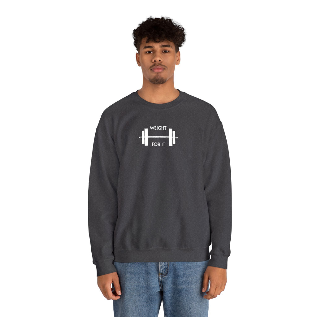 Weightlifting- Weight For It Crewneck Sweatshirt- Unisex