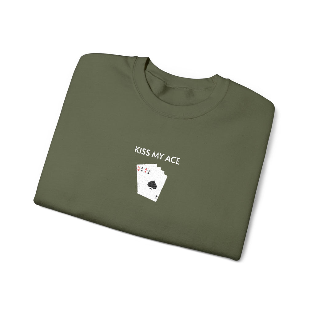 Kiss My Ace Crewneck Sweatshirt- Unisex