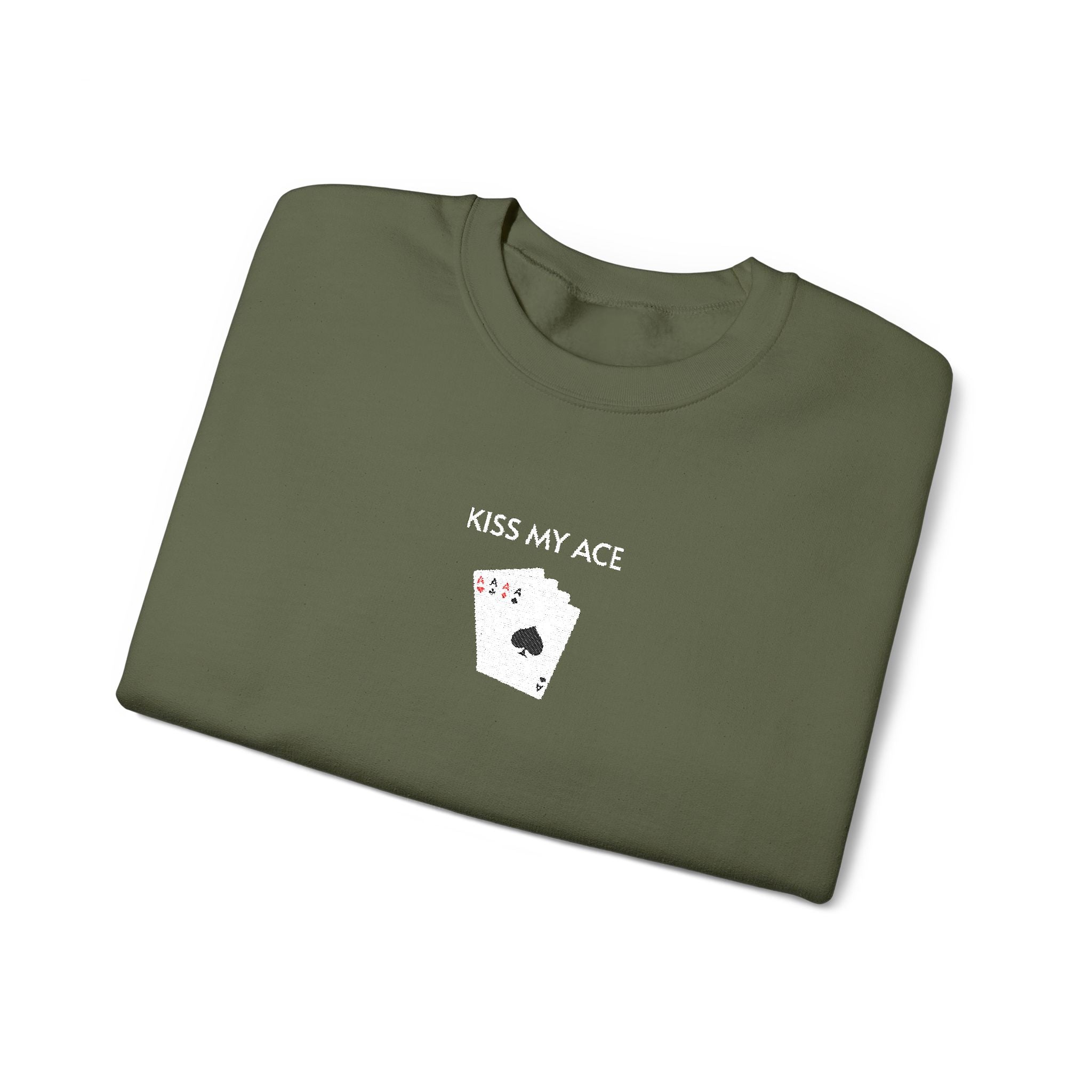 Kiss My Ace Crewneck Sweatshirt- Unisex