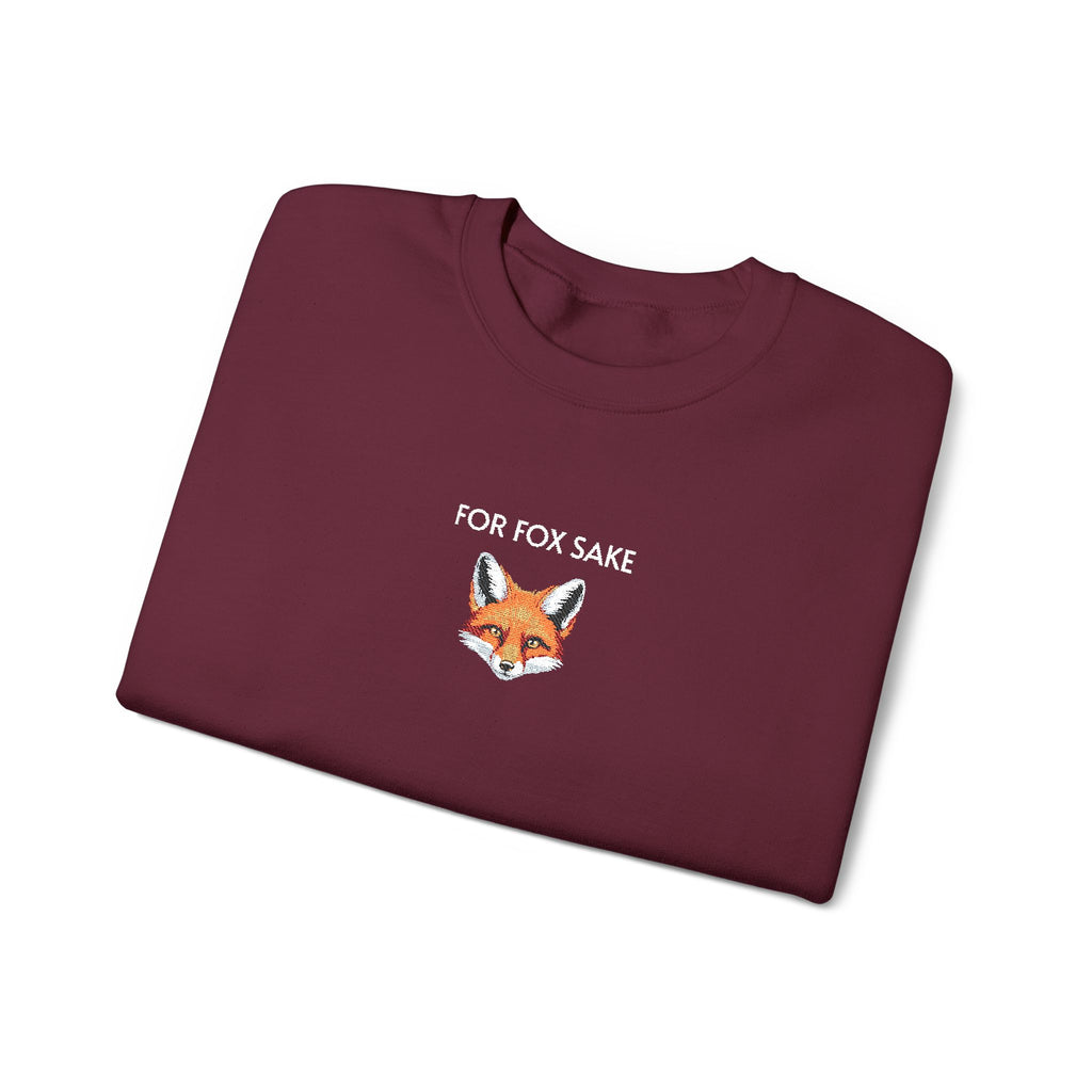 For Fox Sake Crewneck Sweatshirt- Unisex