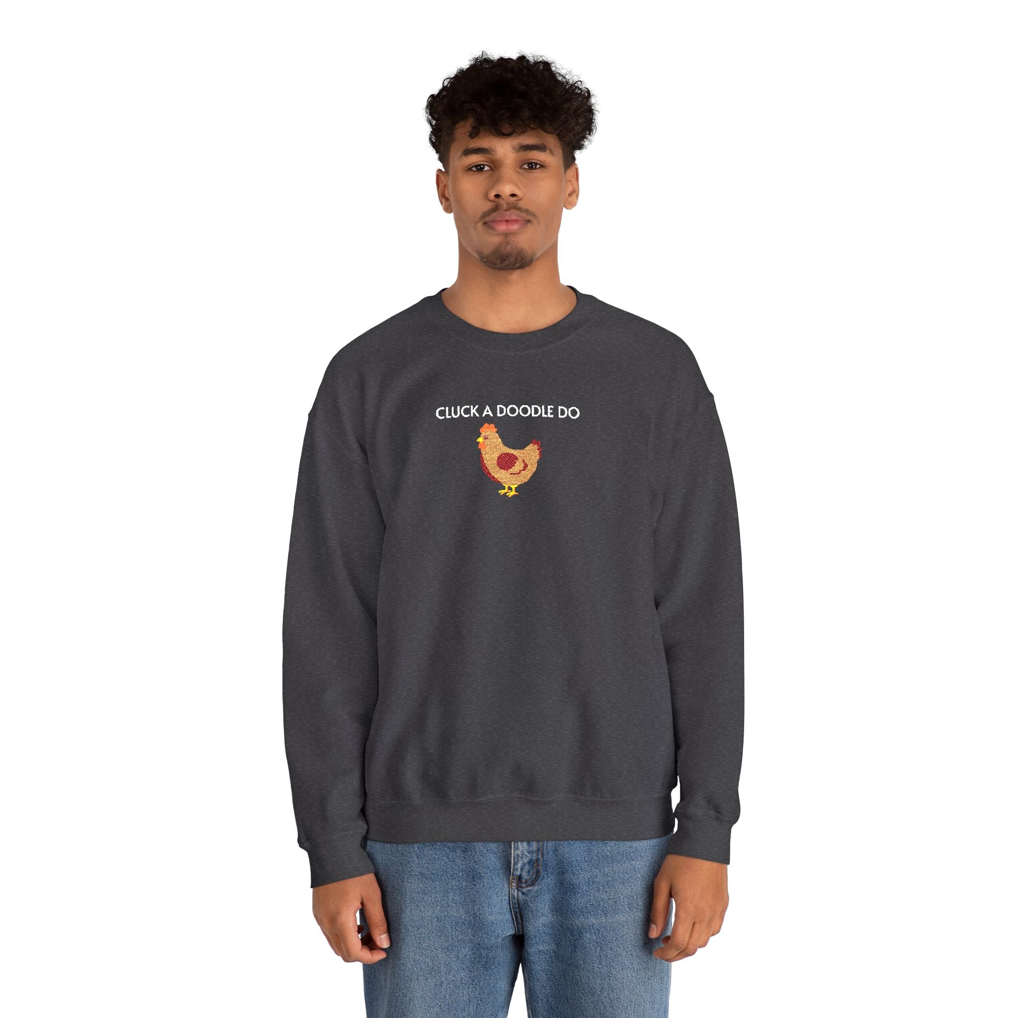 Cluck a Doodle Do Crewneck Sweatshirt- Unisex