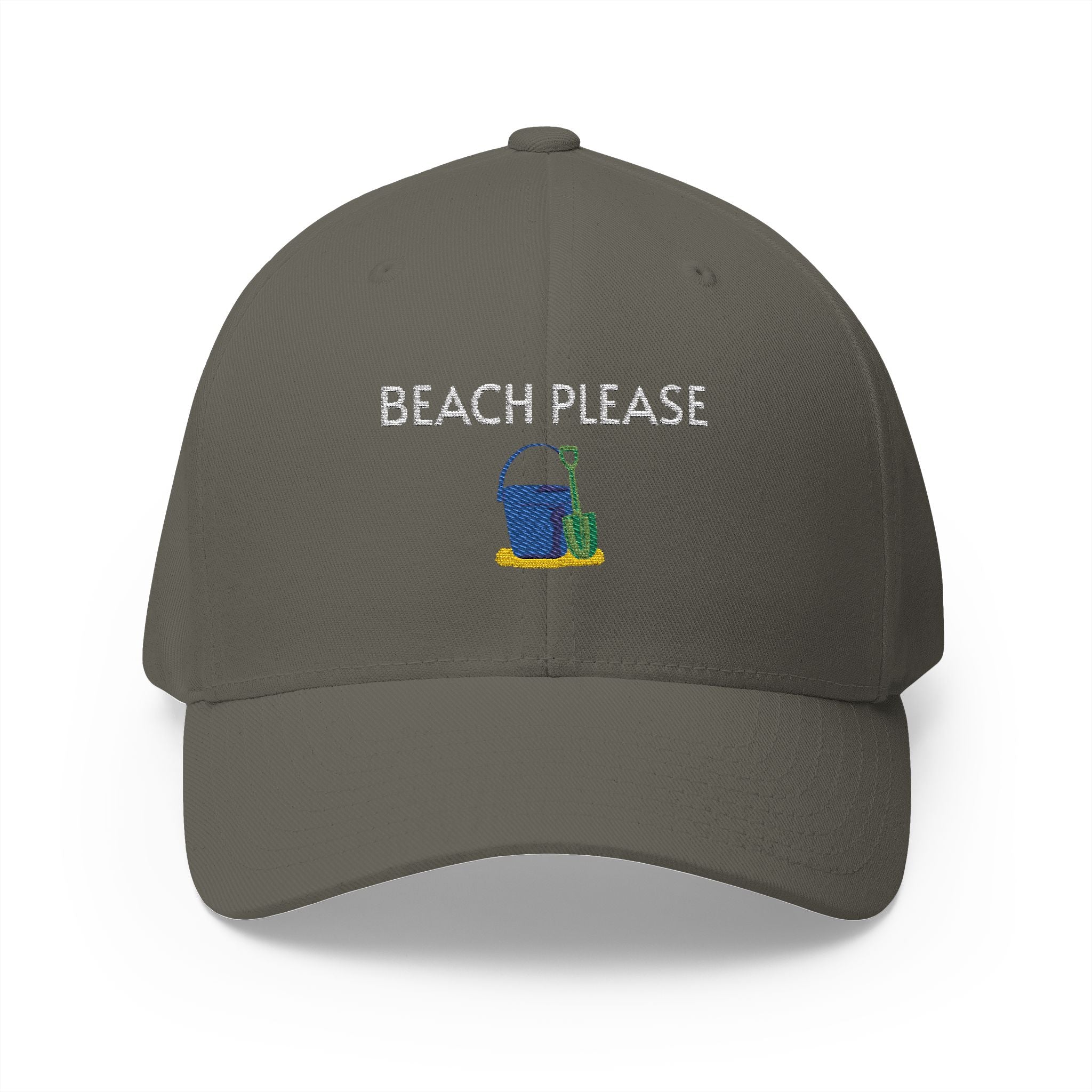 Beach Please Cap | Embroidered structured hat