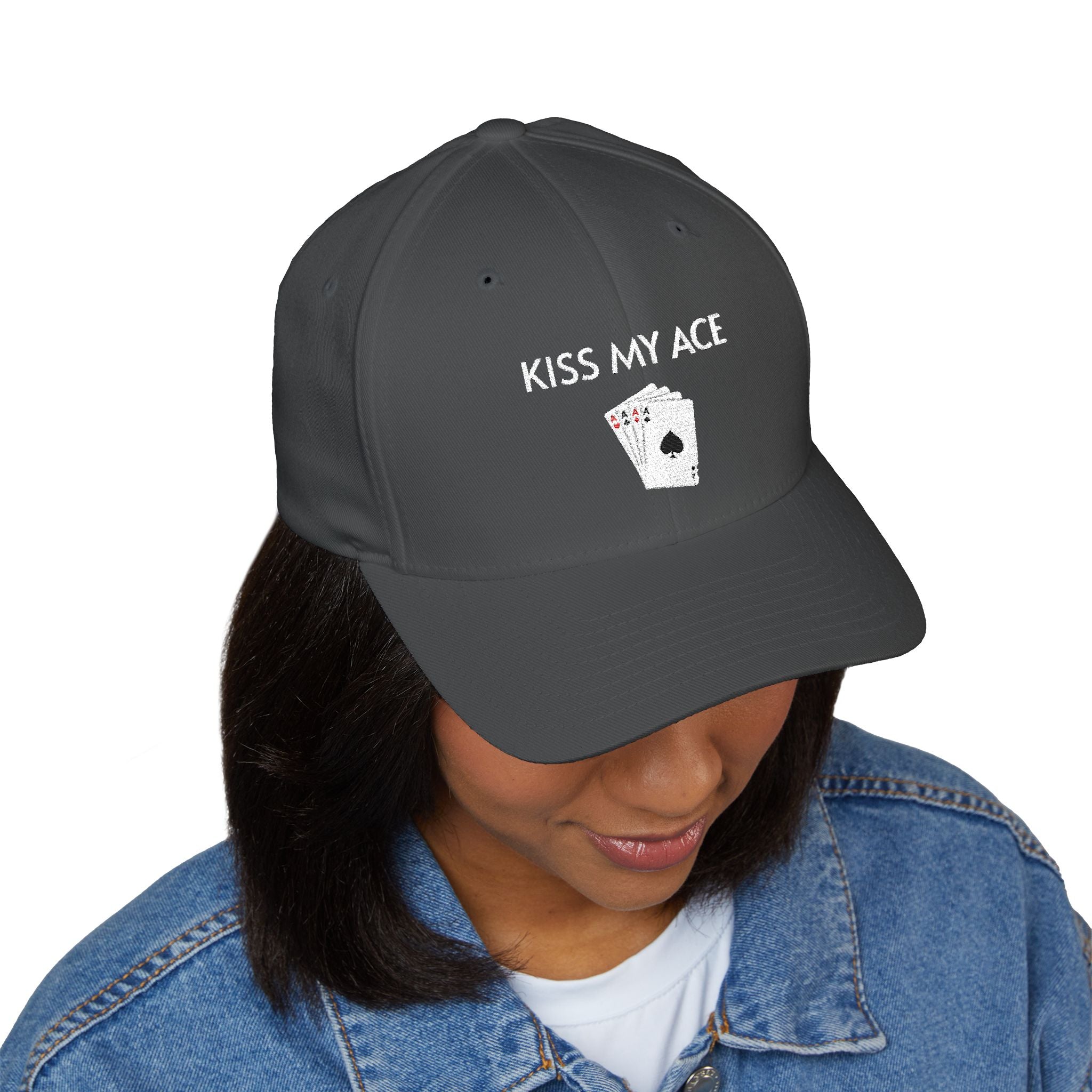 Kiss My Ace Cap | Embroidered structured hat