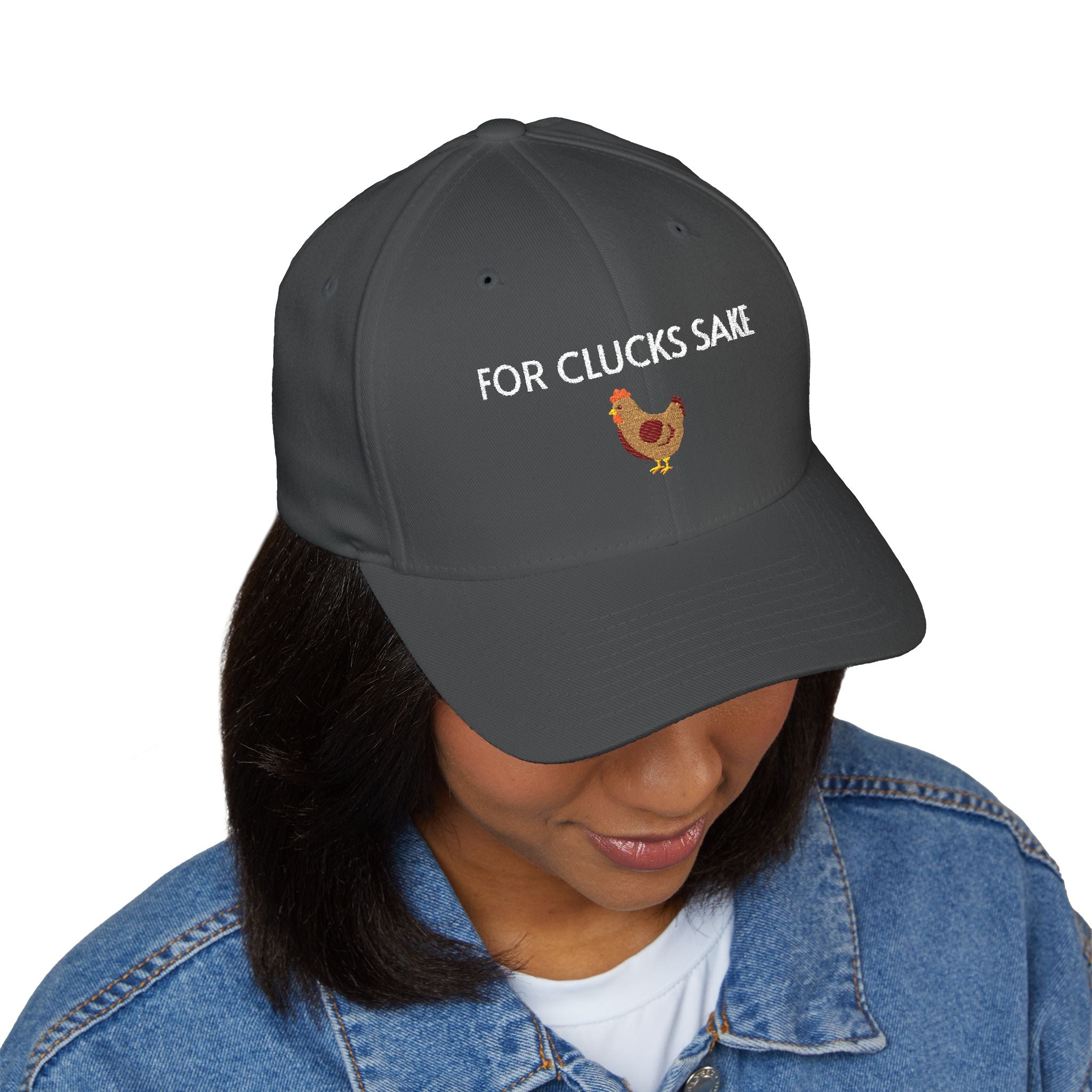 For Clucks Sake Cap | Embroidered structured hat