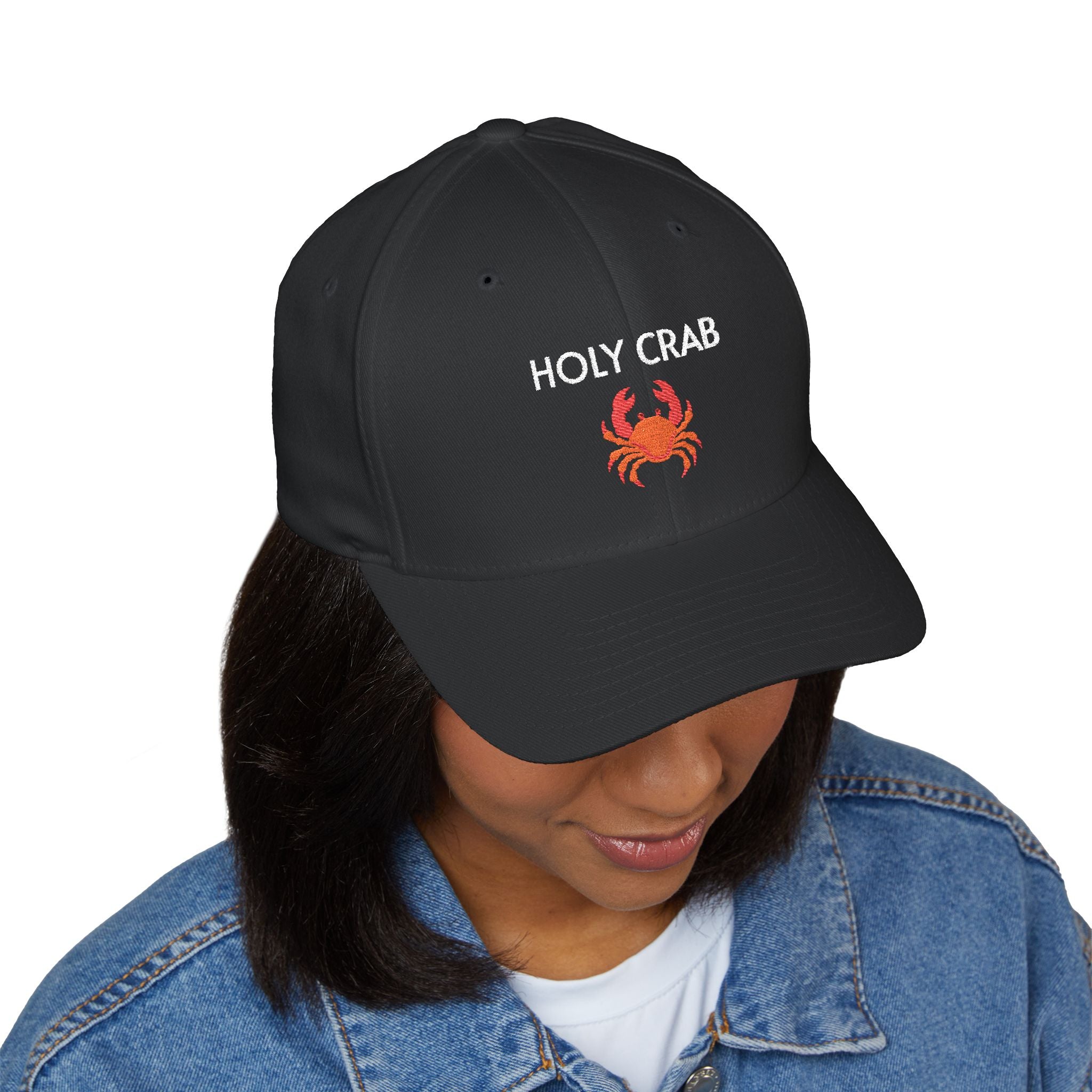 Holy Crab Cap | Embroidered structured hat