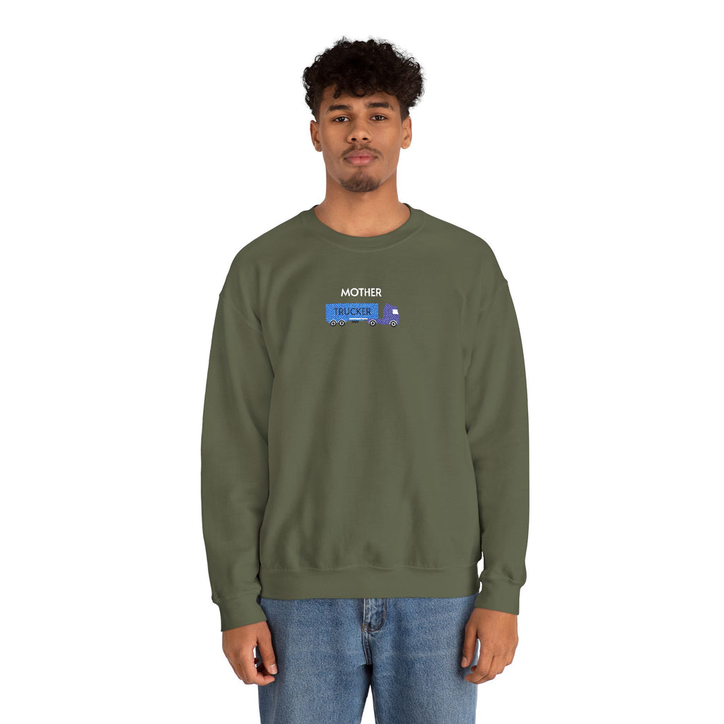 Mother Trucker Crewneck Sweatshirt- Unisex