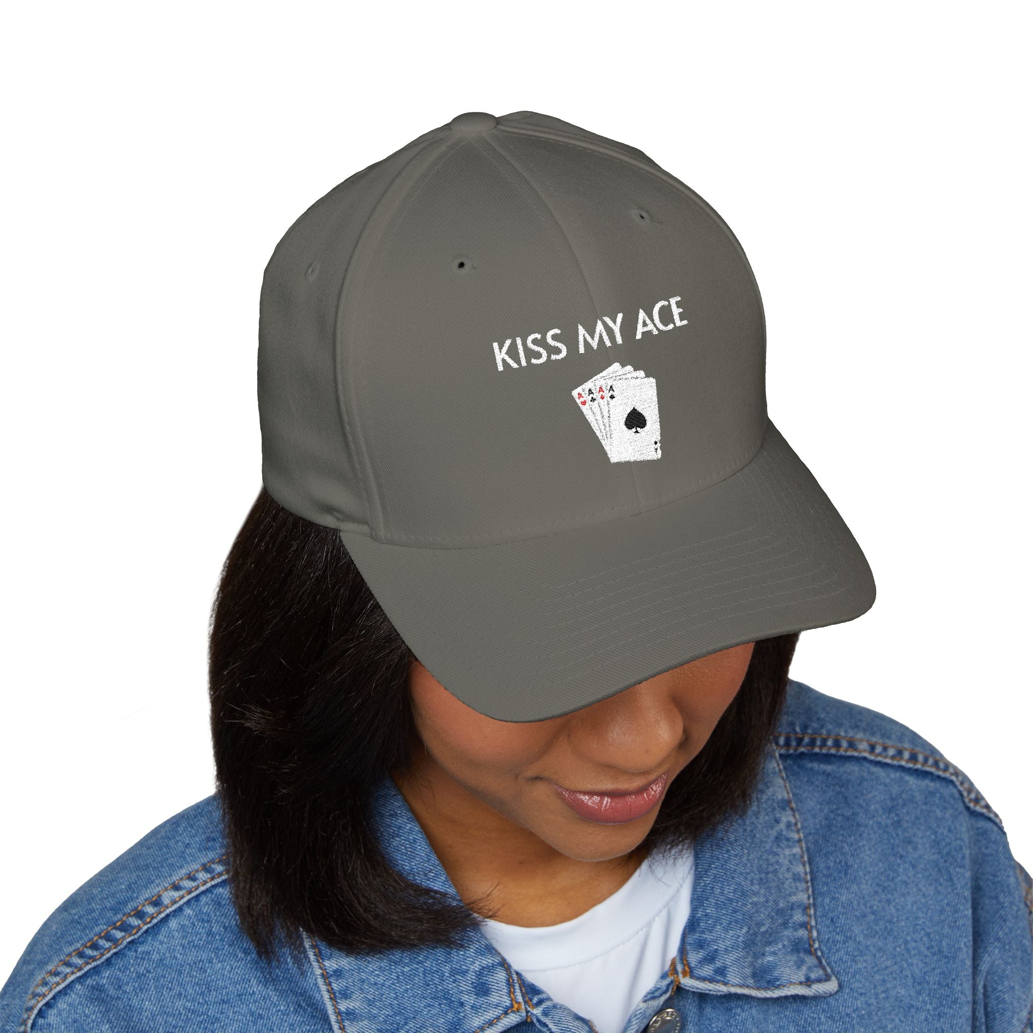 Kiss My Ace Cap | Embroidered structured hat