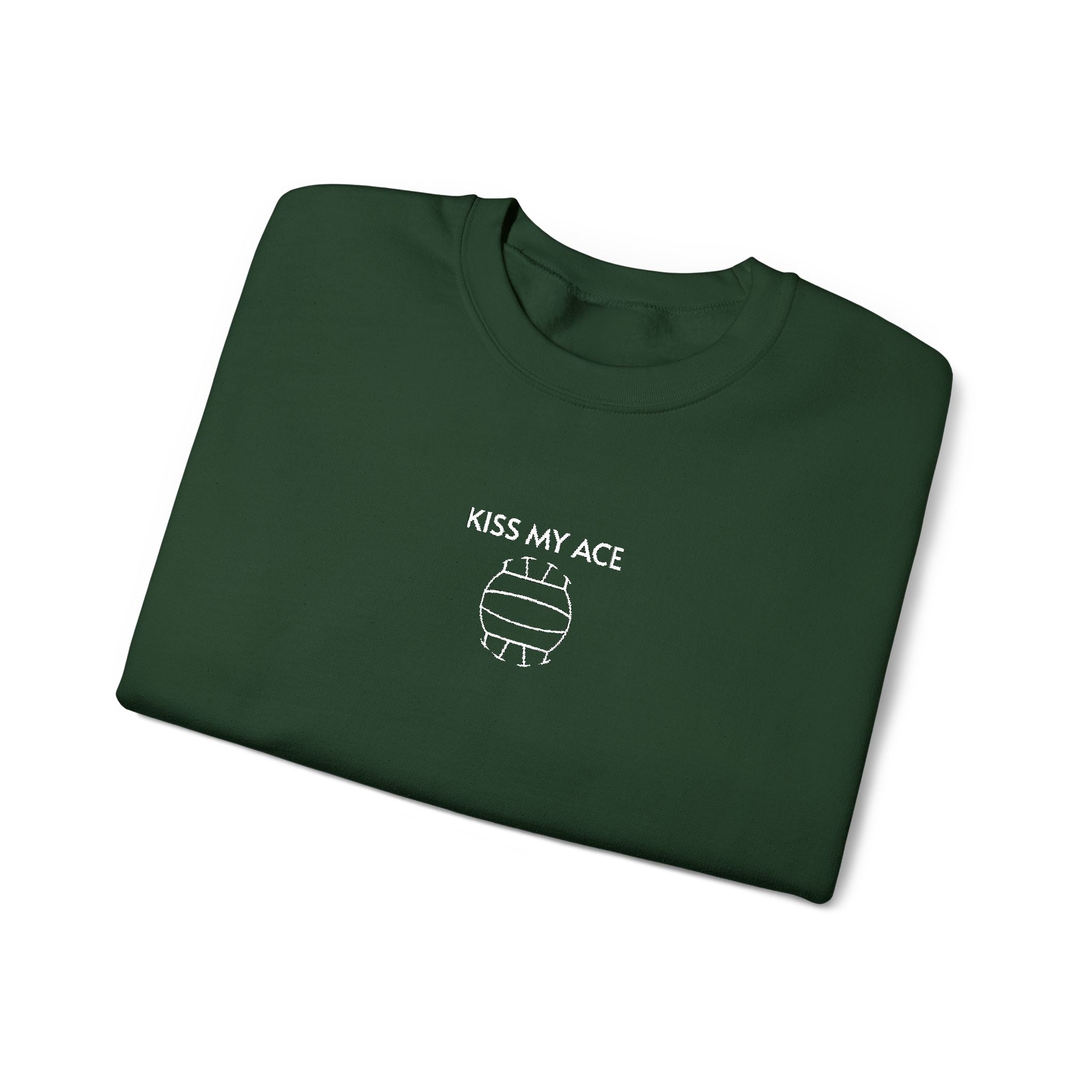 Volleyball- Kiss My Ace Crewneck Sweatshirt- Unisex