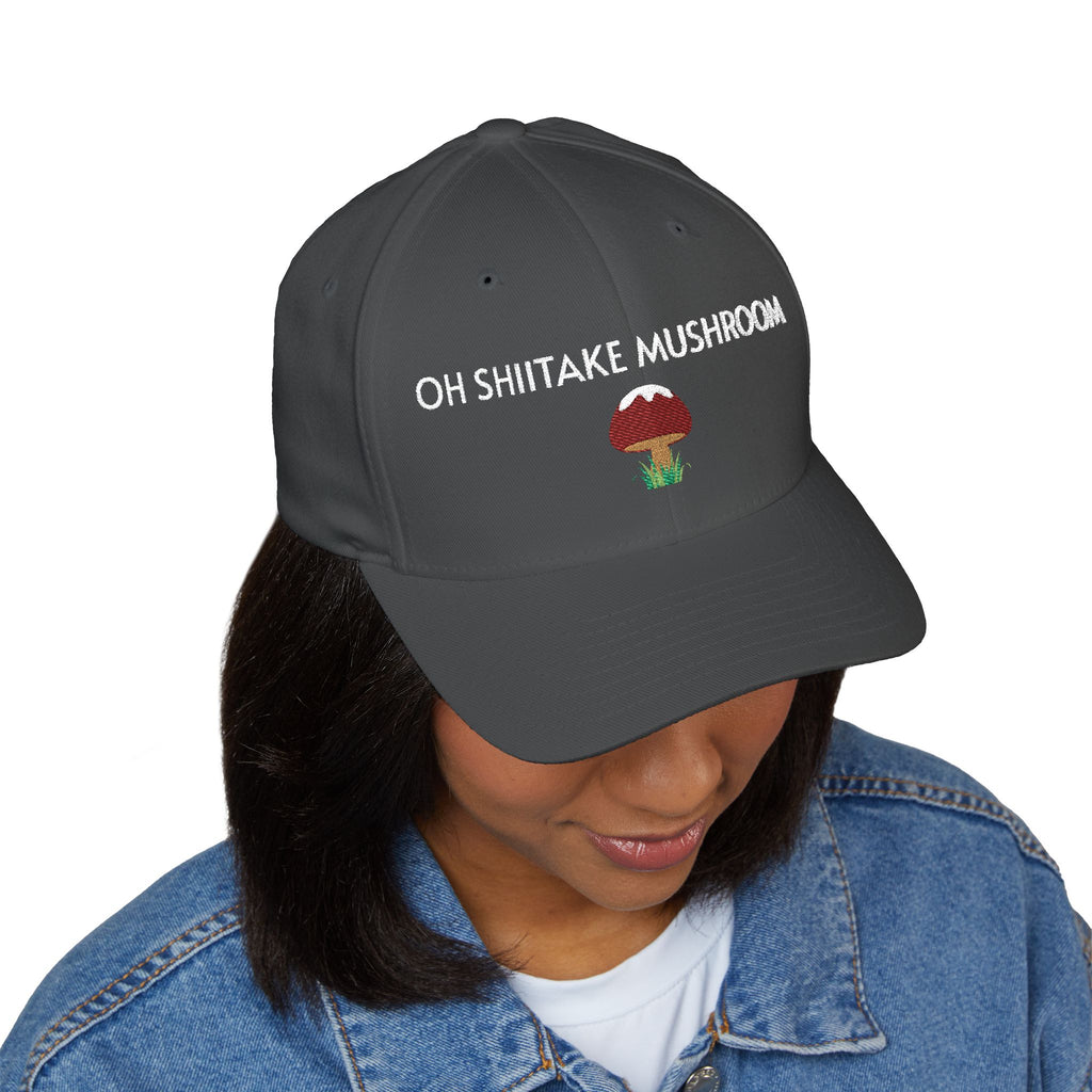 Oh Shiitake Mushroom Cap | Embroidered structured hat