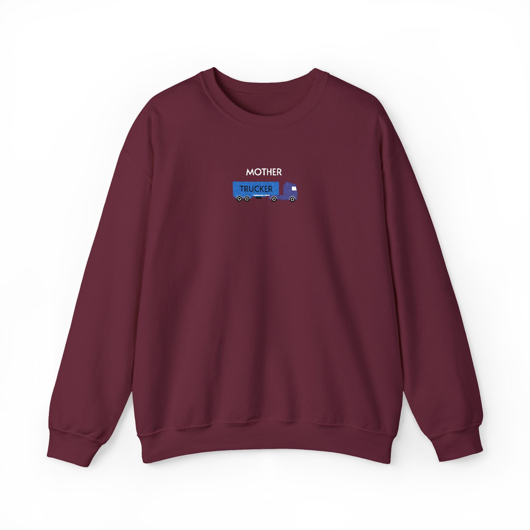 Mother Trucker Crewneck Sweatshirt- Unisex