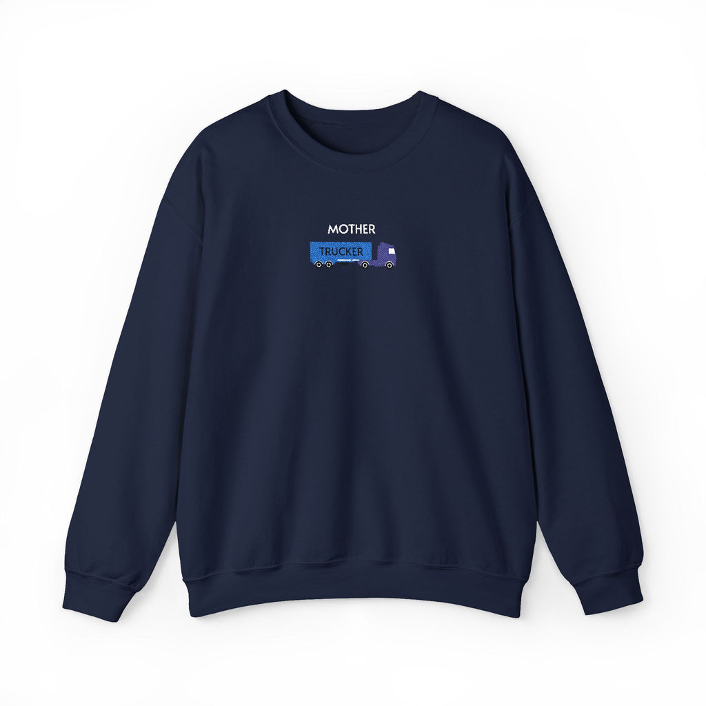 Mother Trucker Crewneck Sweatshirt- Unisex