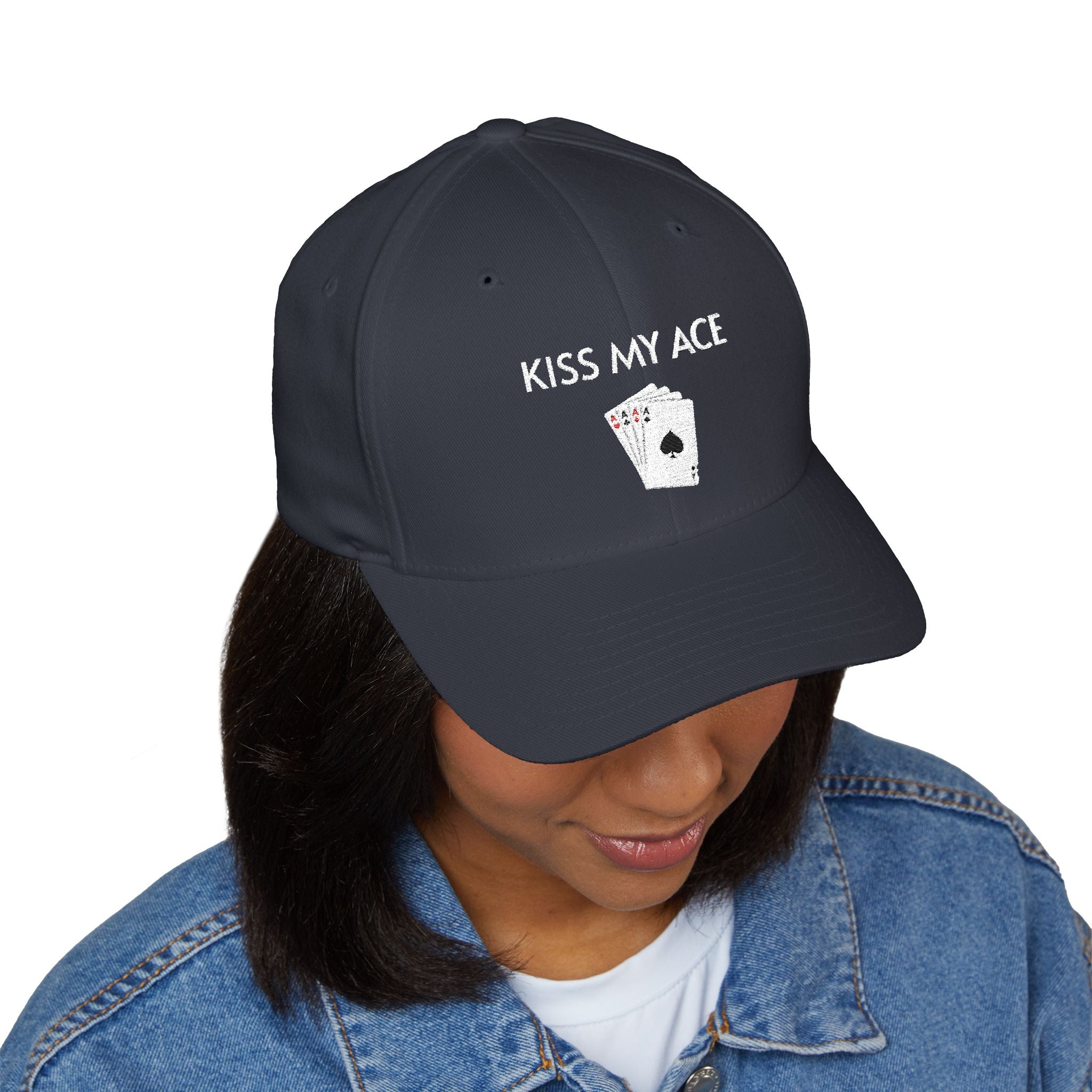 Kiss My Ace Cap | Embroidered structured hat