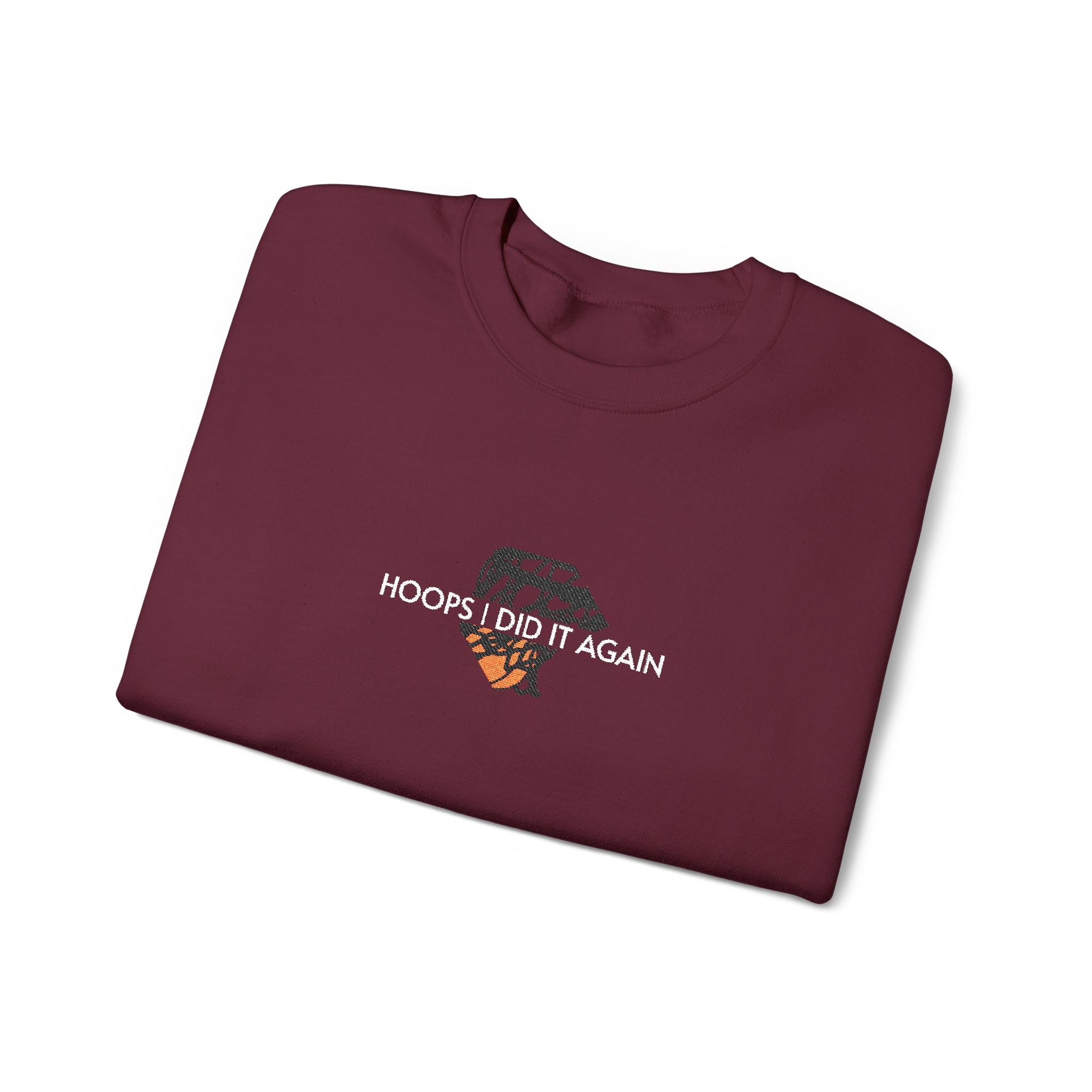 Basketball- Hoops I Did It Again Crewneck Sweatshirt- Unisex