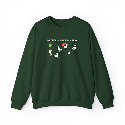 Ducks In A Row Crewneck Sweatshirt- Unisex