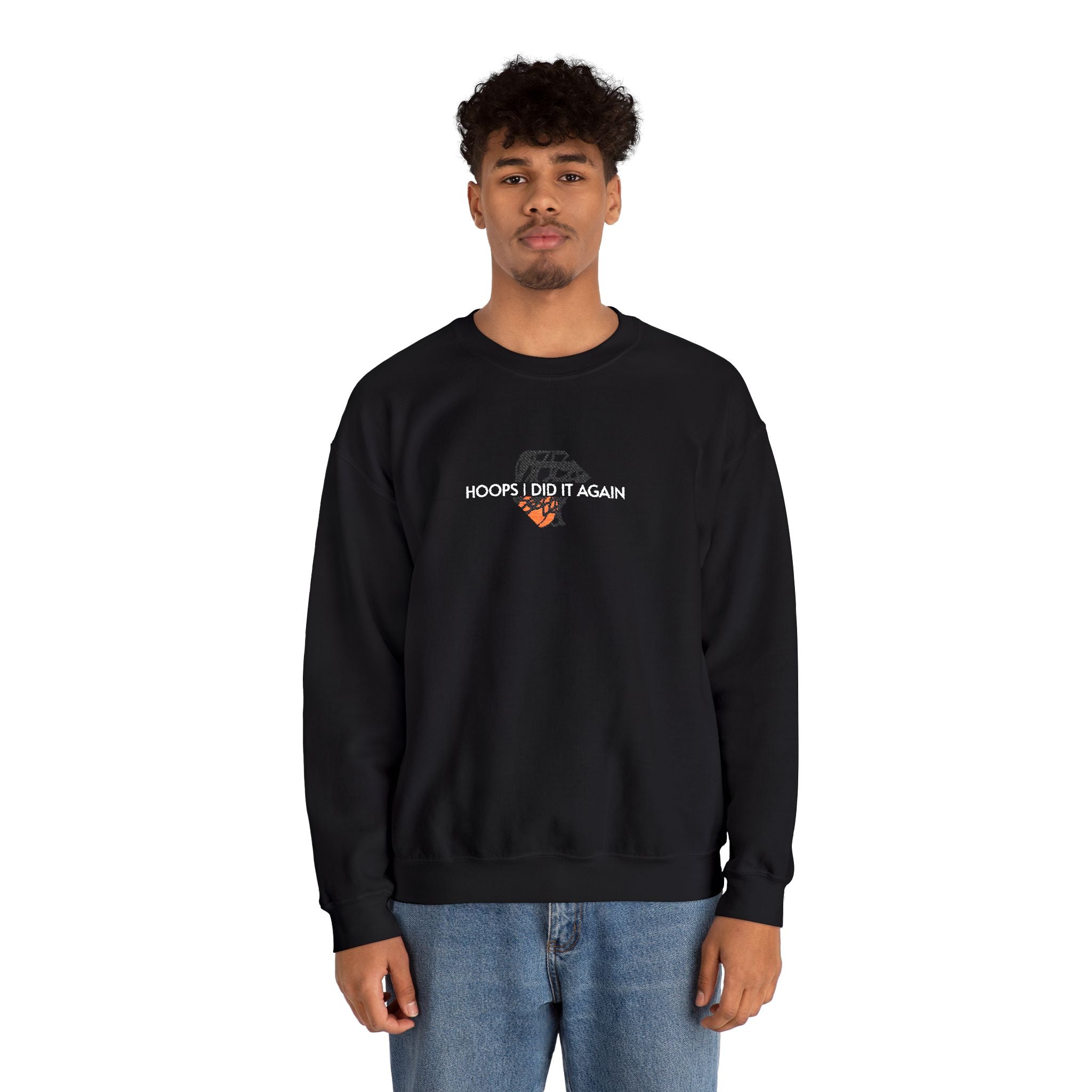 Basketball- Hoops I Did It Again Crewneck Sweatshirt- Unisex