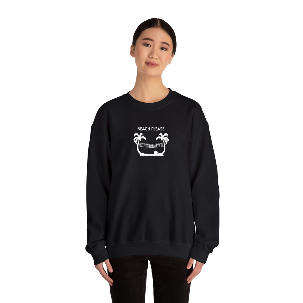Volleyball- Beach Pease Crewneck Sweatshirt- Unisex