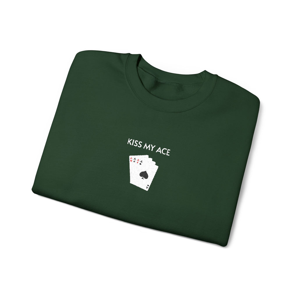 Kiss My Ace Crewneck Sweatshirt- Unisex