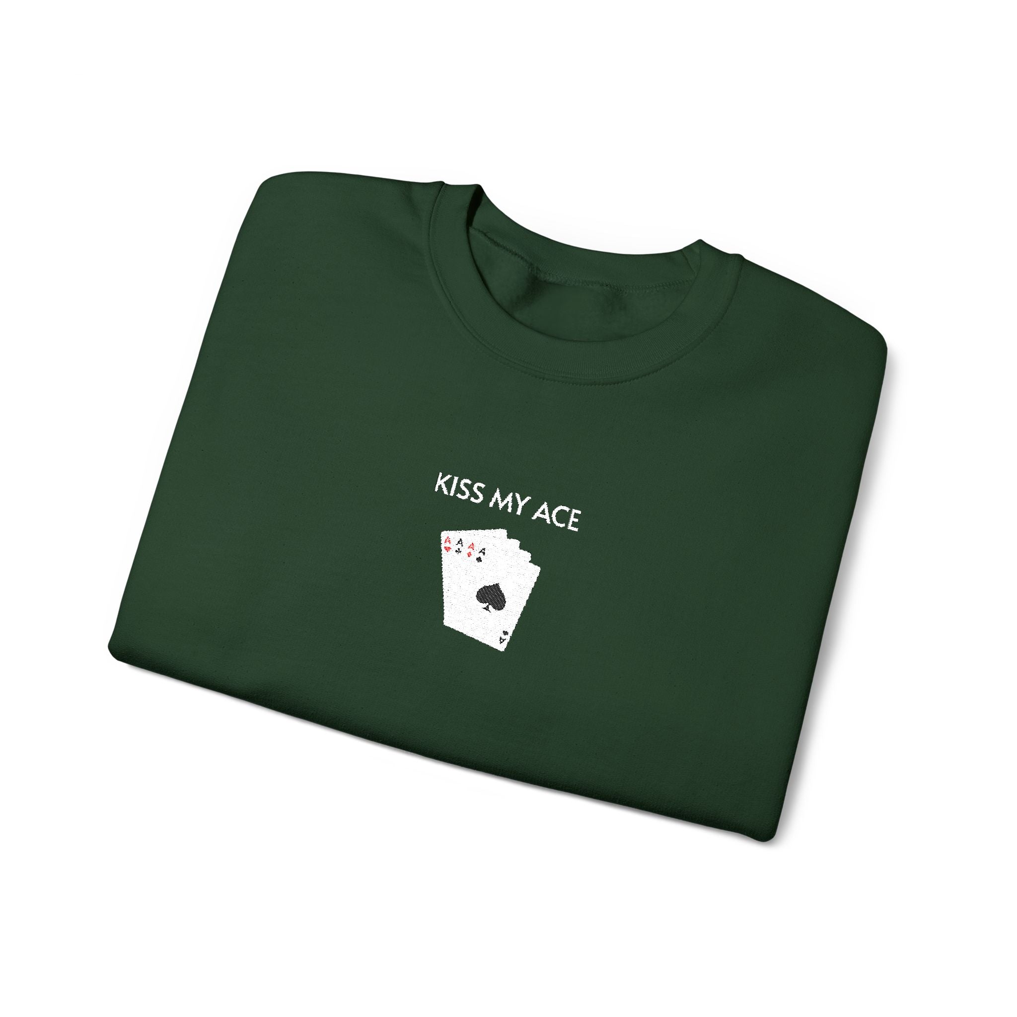 Kiss My Ace Crewneck Sweatshirt- Unisex