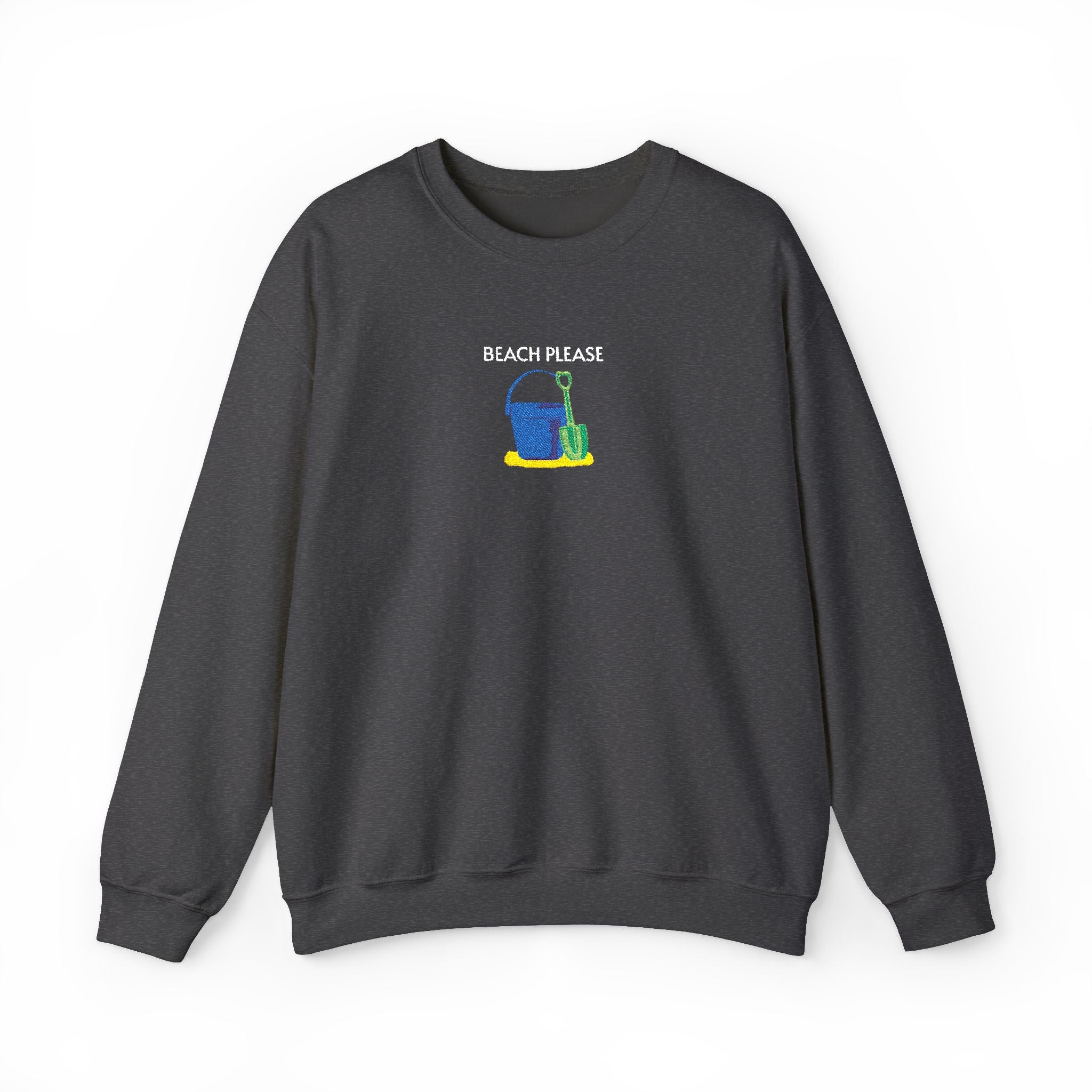 Beach Please Crewneck Sweatshirt- Unisex
