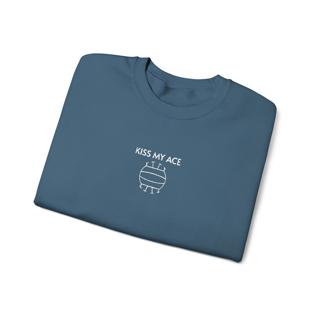 Volleyball- Kiss My Ace Crewneck Sweatshirt- Unisex