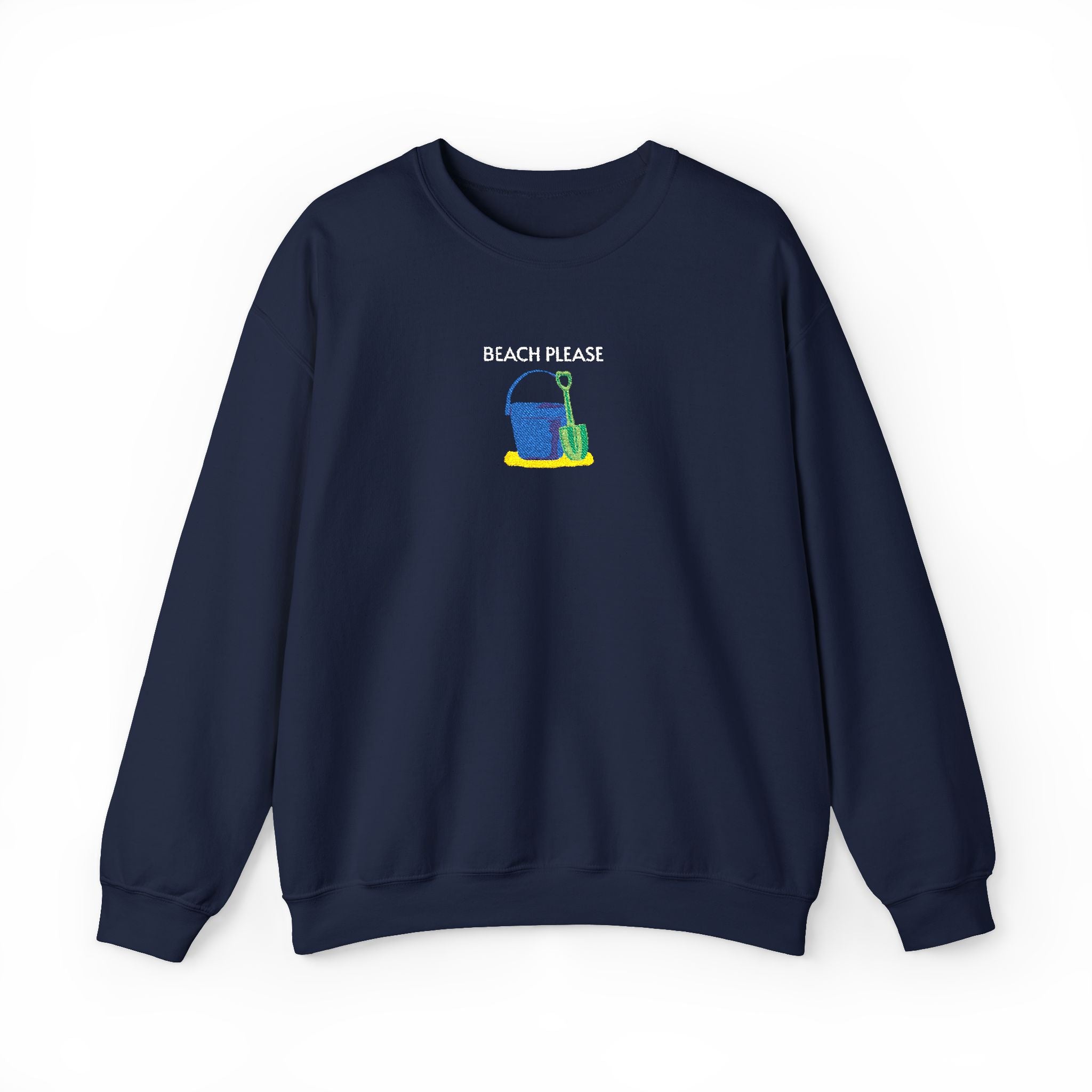 Beach Please Crewneck Sweatshirt- Unisex