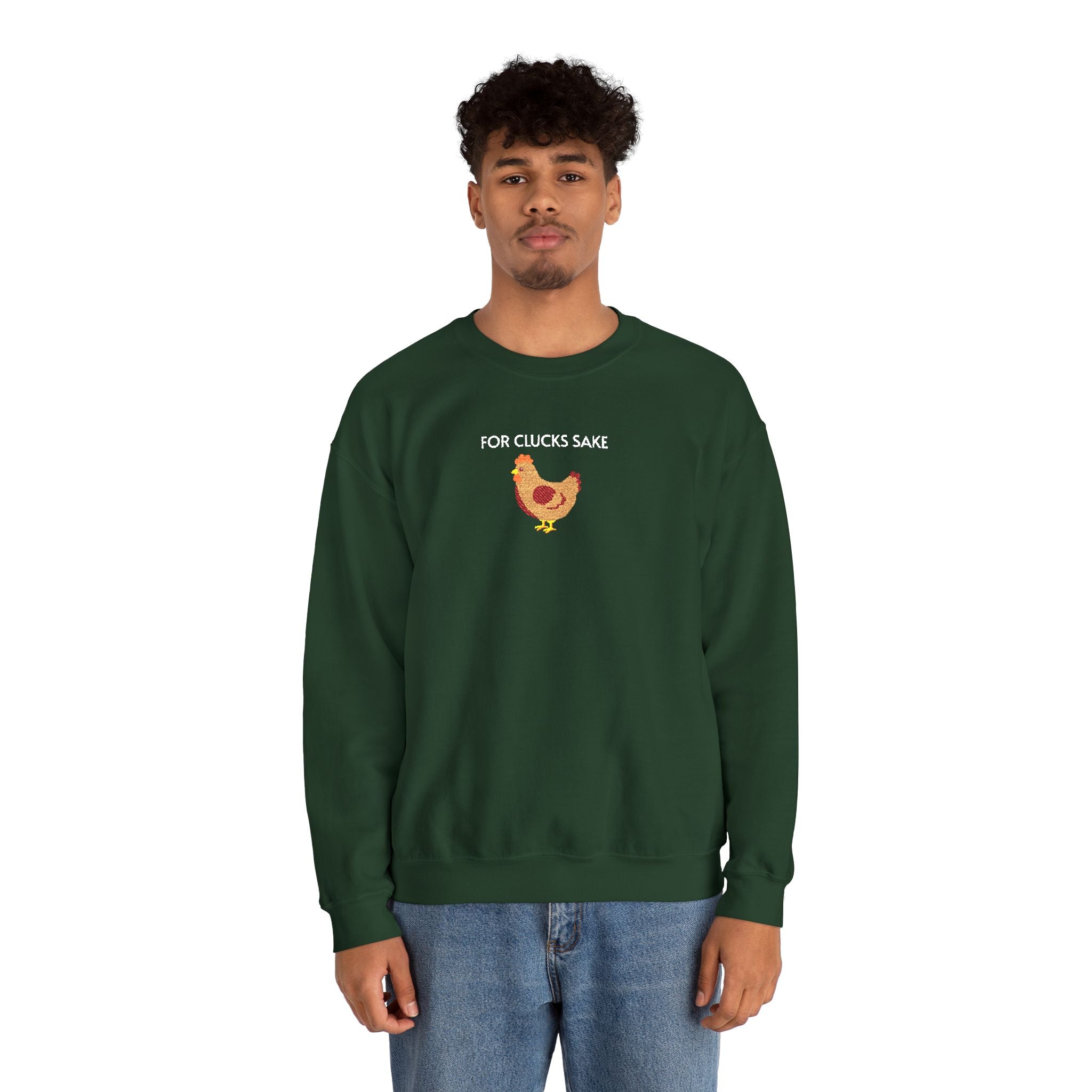 For Clucks Sake Crewneck Sweatshirt- Unisex
