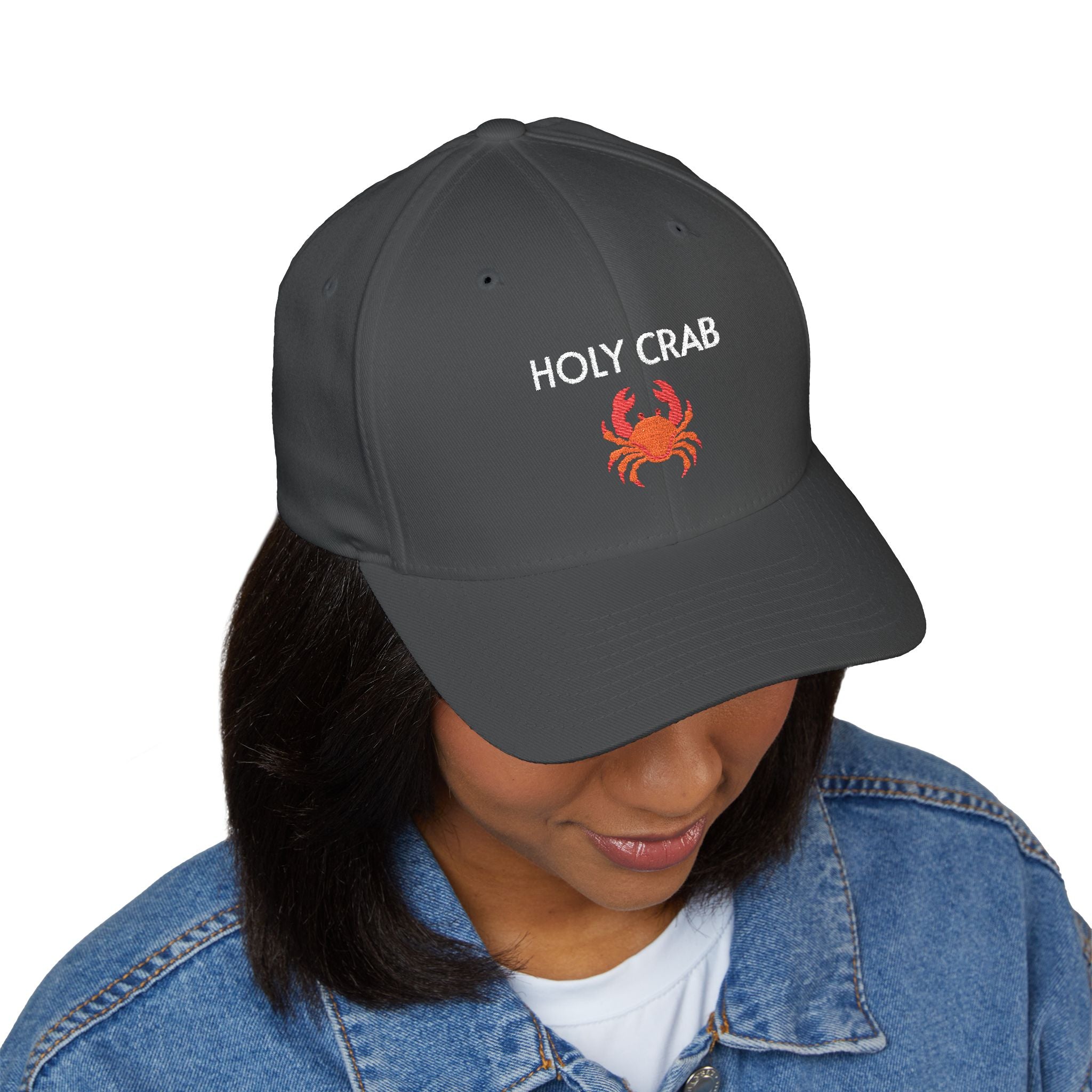 Holy Crab Cap | Embroidered structured hat