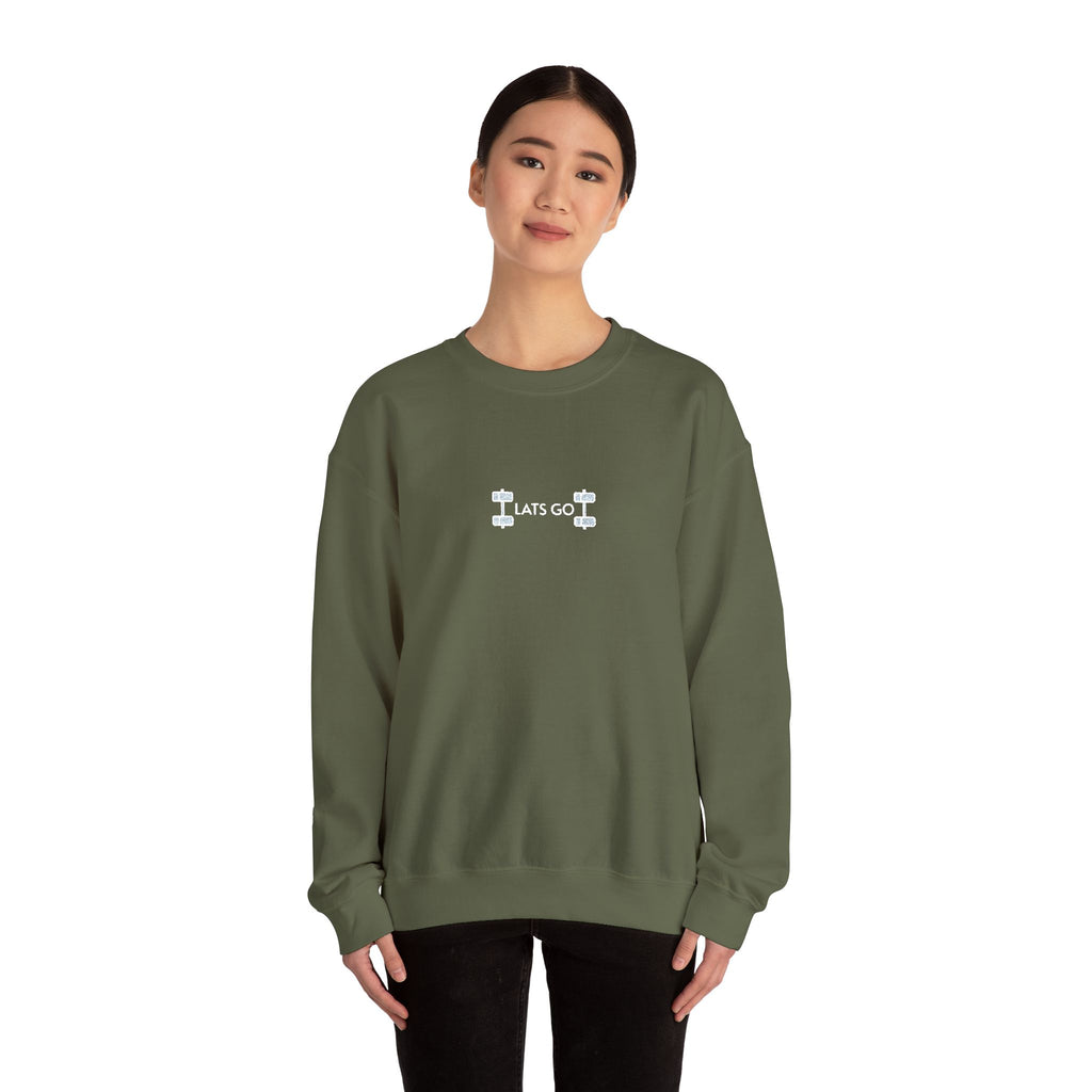 Weightlifting- Lats Go Crewneck Sweatshirt- Unisex