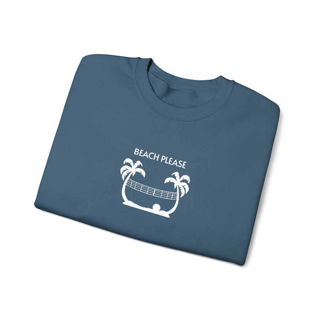 Volleyball- Beach Pease Crewneck Sweatshirt- Unisex