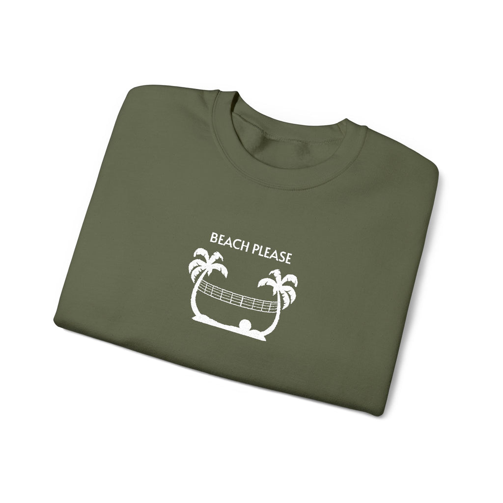 Volleyball- Beach Pease Crewneck Sweatshirt- Unisex
