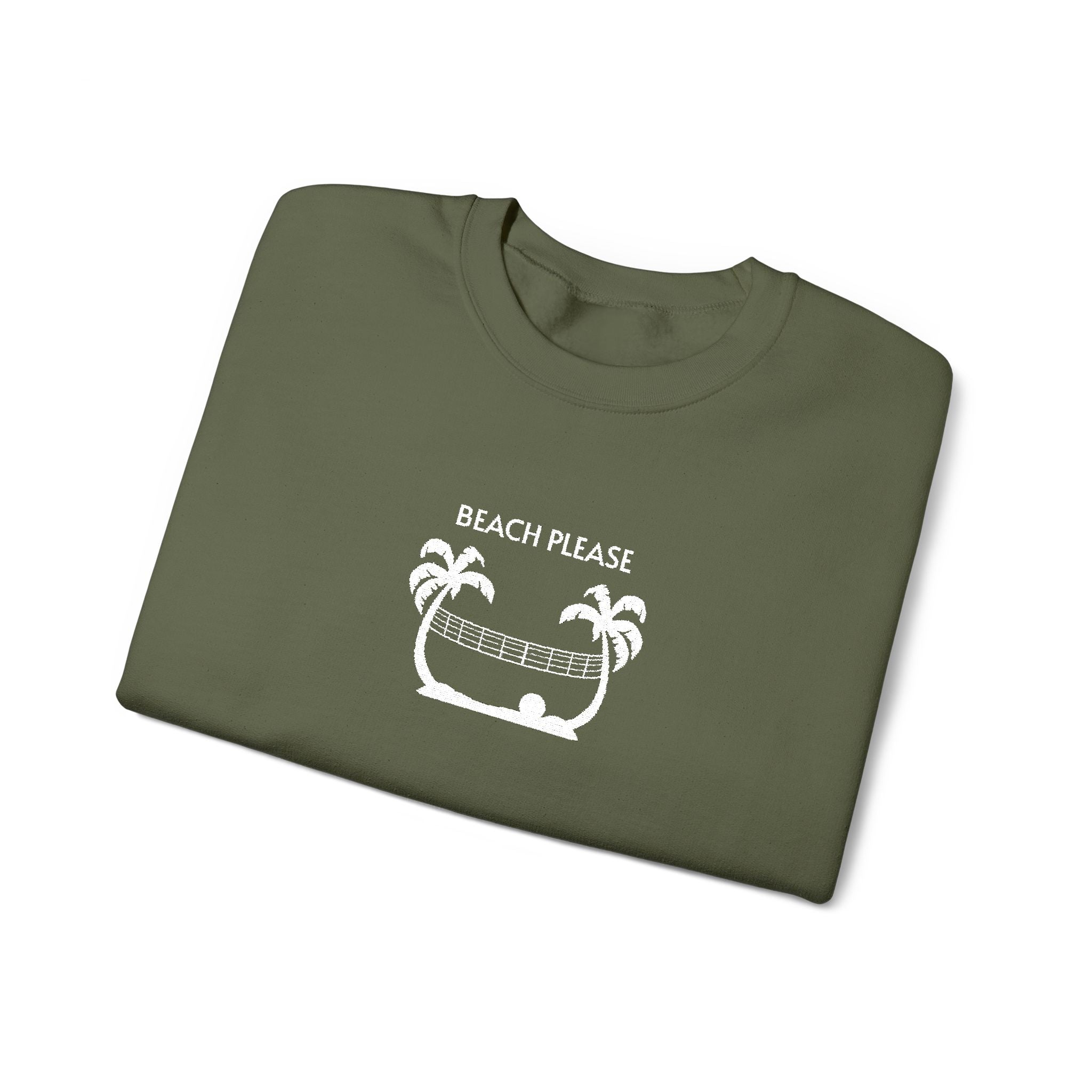 Volleyball- Beach Pease Crewneck Sweatshirt- Unisex