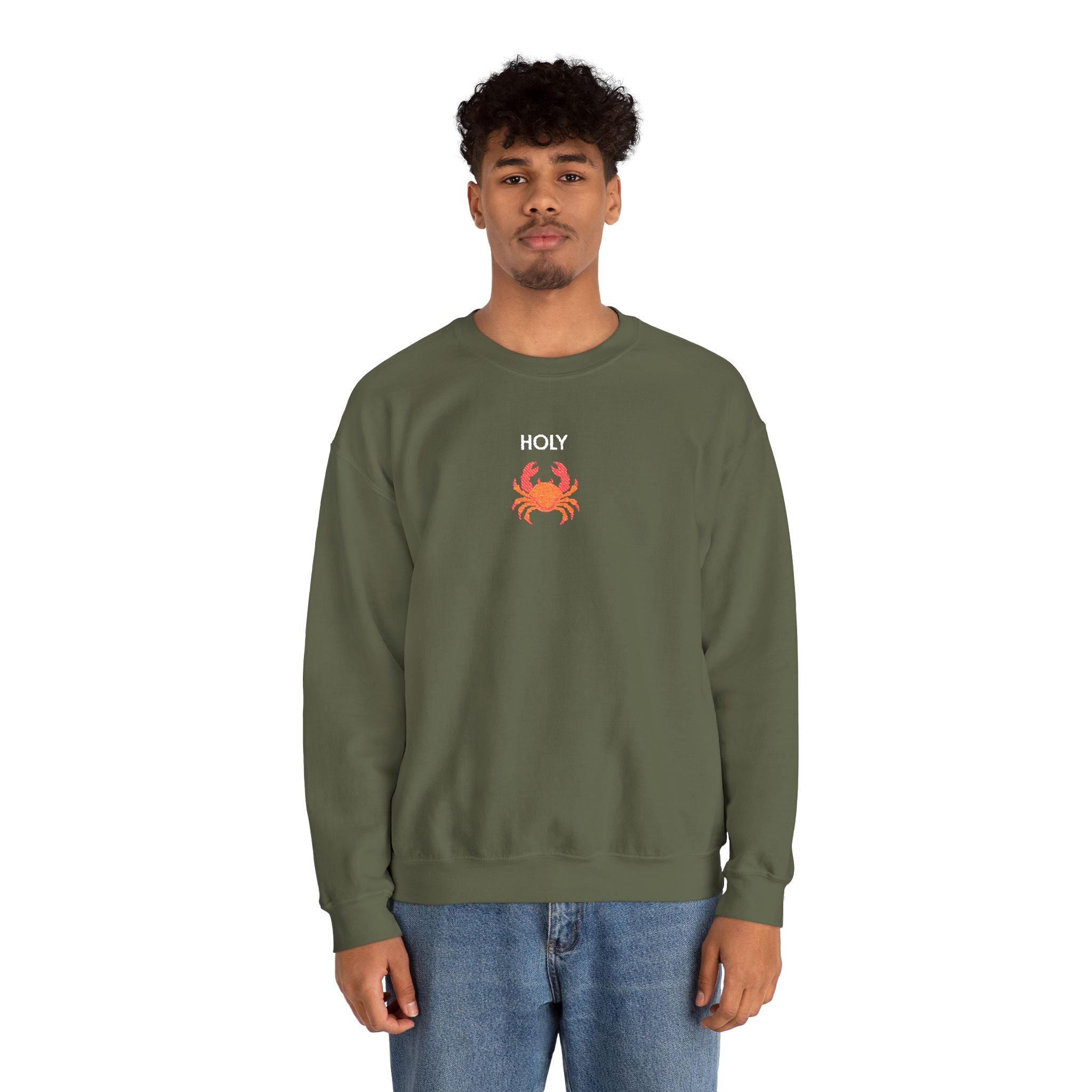 Holy Crab Crewneck Sweatshirt- Unisex