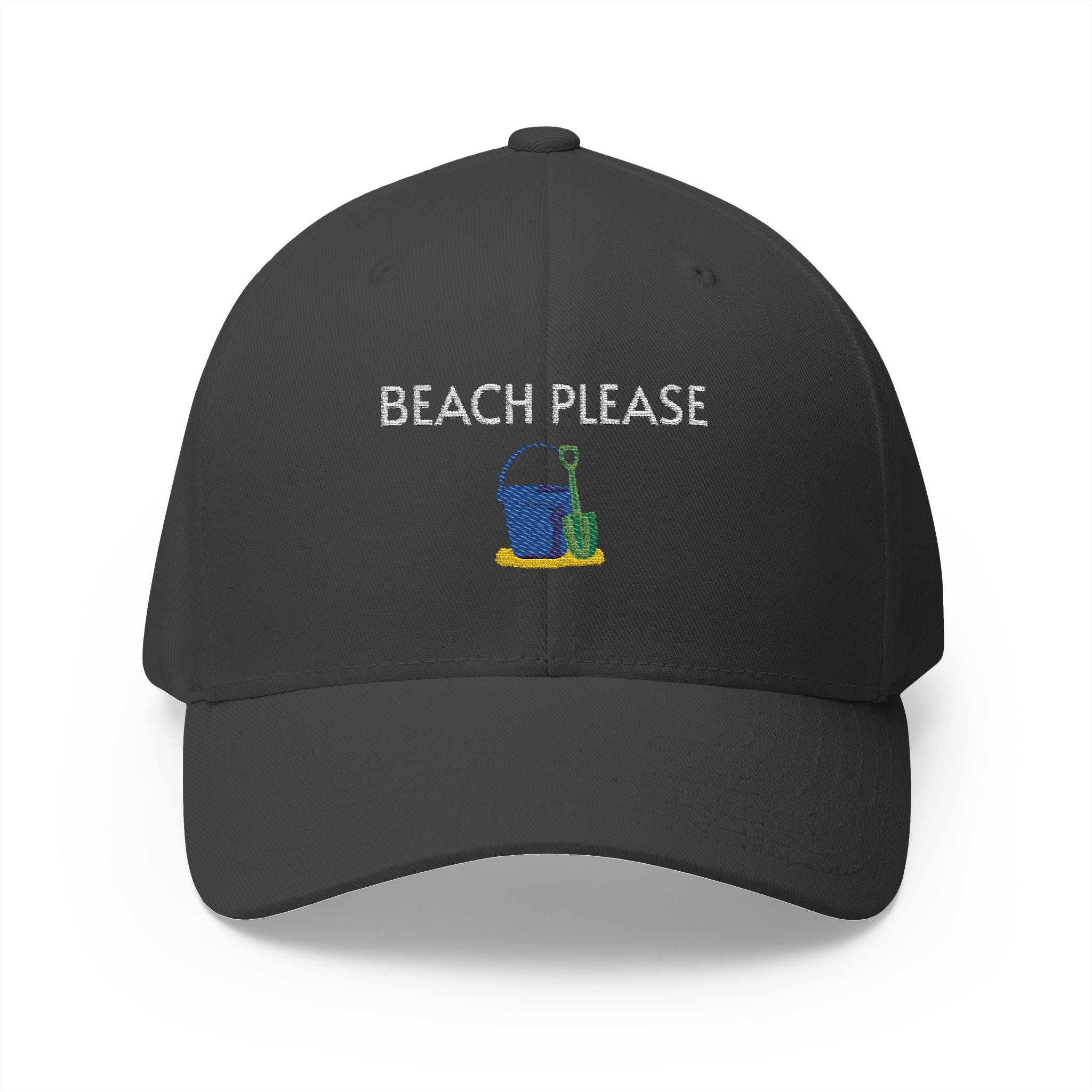 Beach Please Cap | Embroidered structured hat
