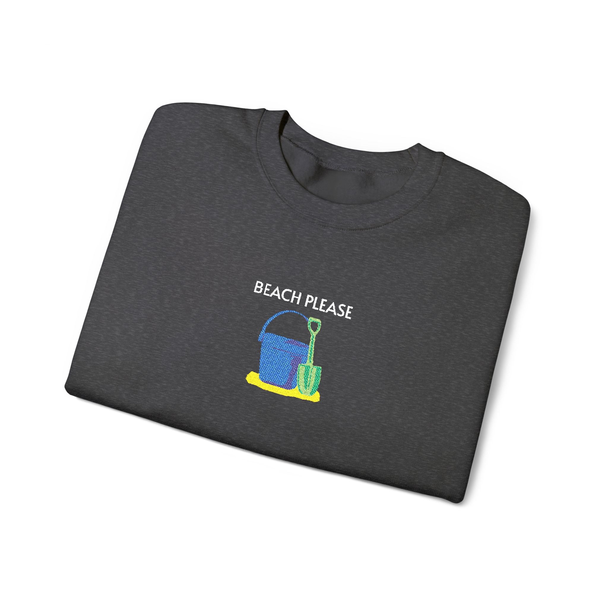 Beach Please Crewneck Sweatshirt- Unisex