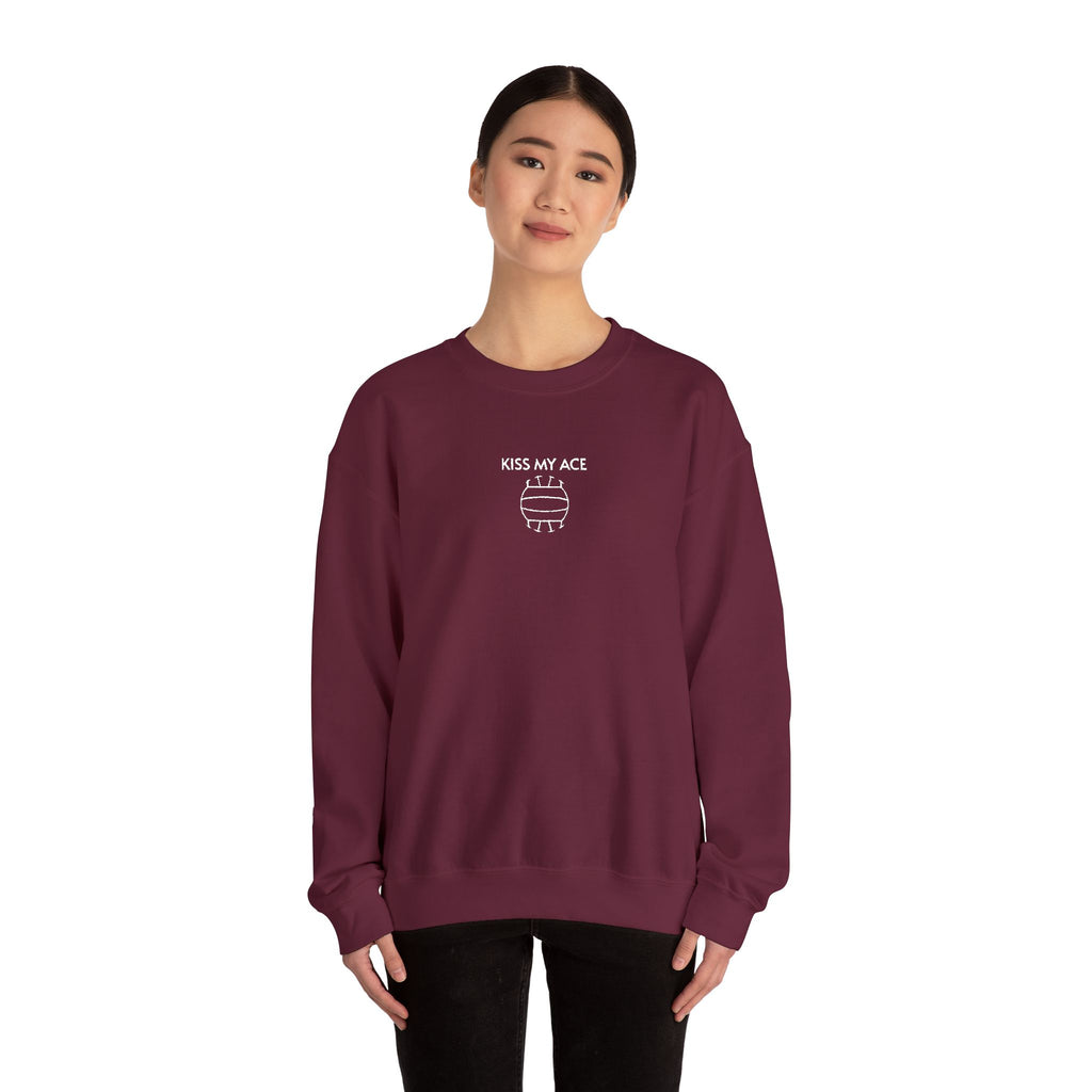 Volleyball- Kiss My Ace Crewneck Sweatshirt- Unisex