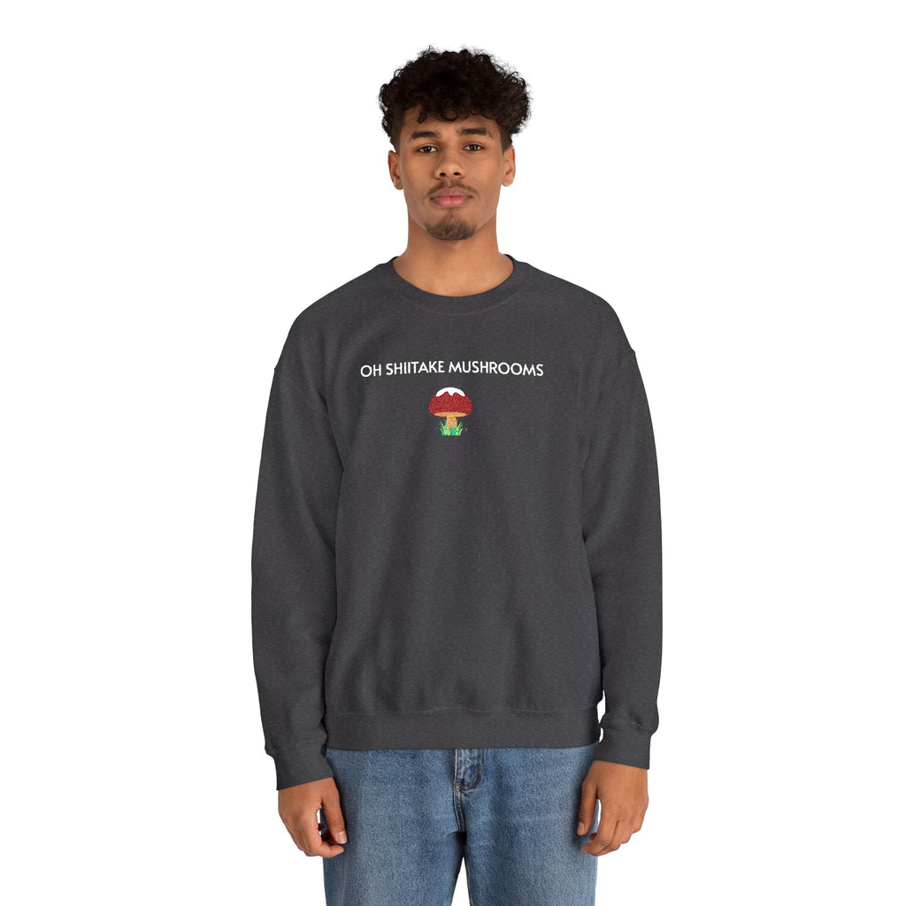 Oh Shiitake Mushrooms Crewneck Sweatshirt- Unisex