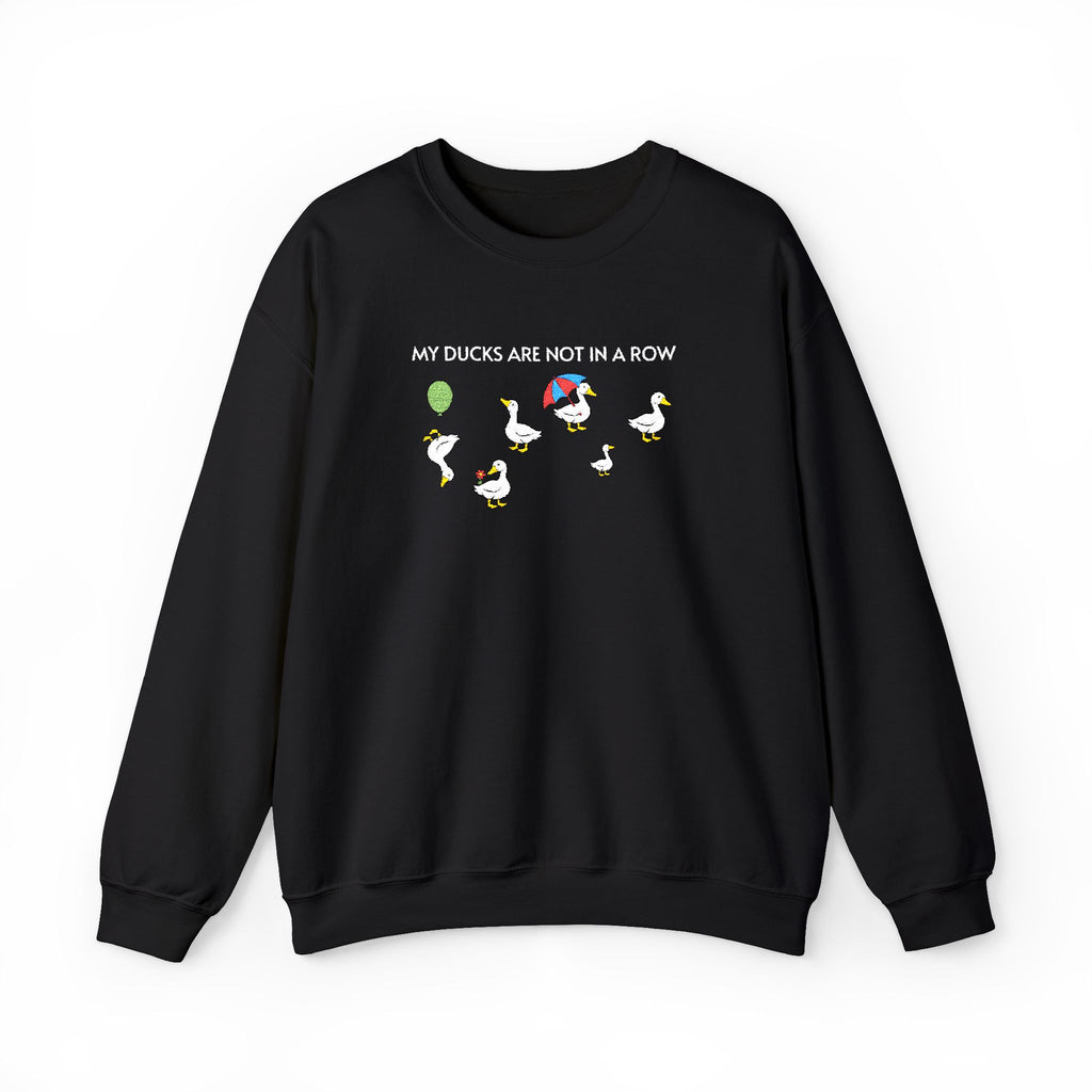 Ducks In A Row Crewneck Sweatshirt- Unisex