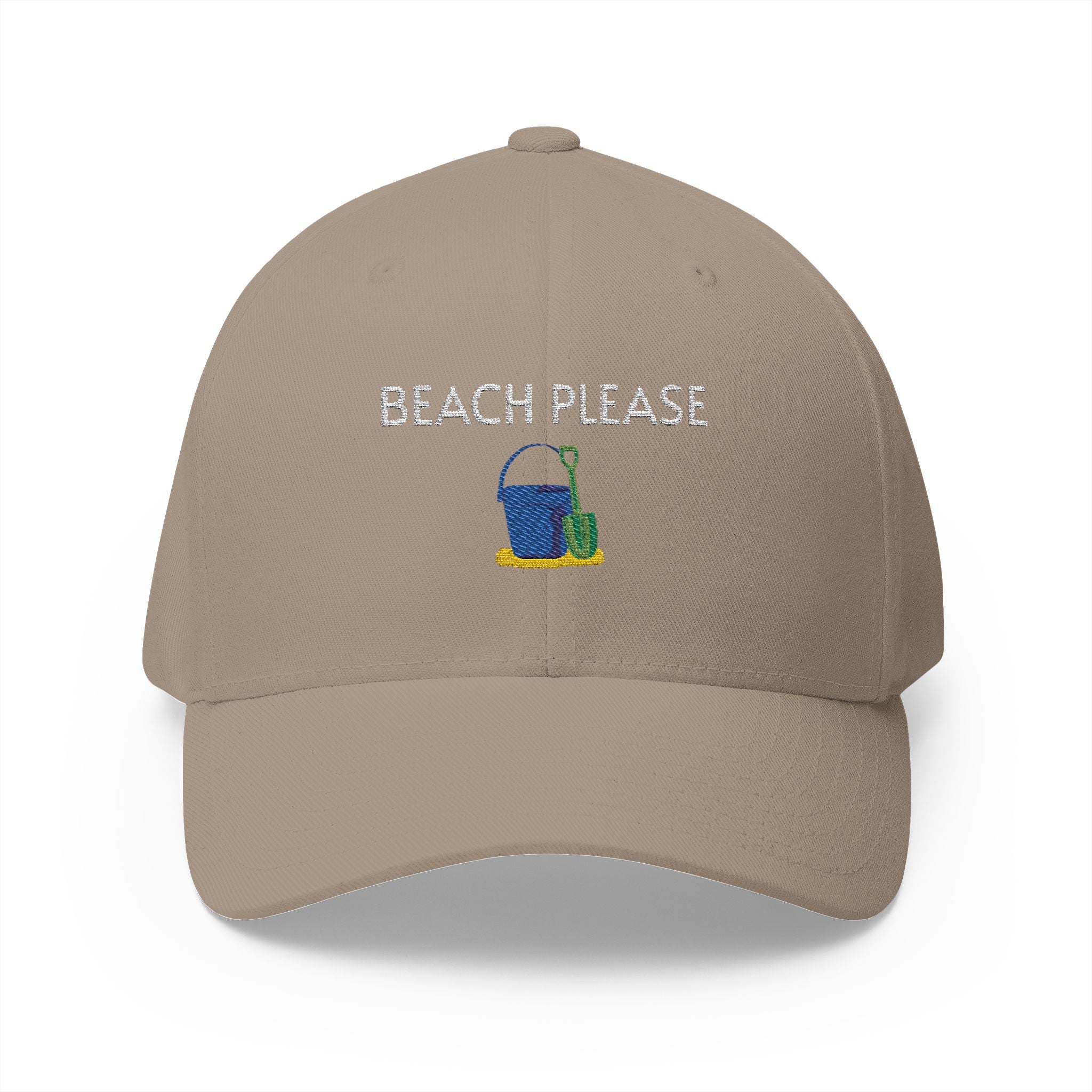 Beach Please Cap | Embroidered structured hat