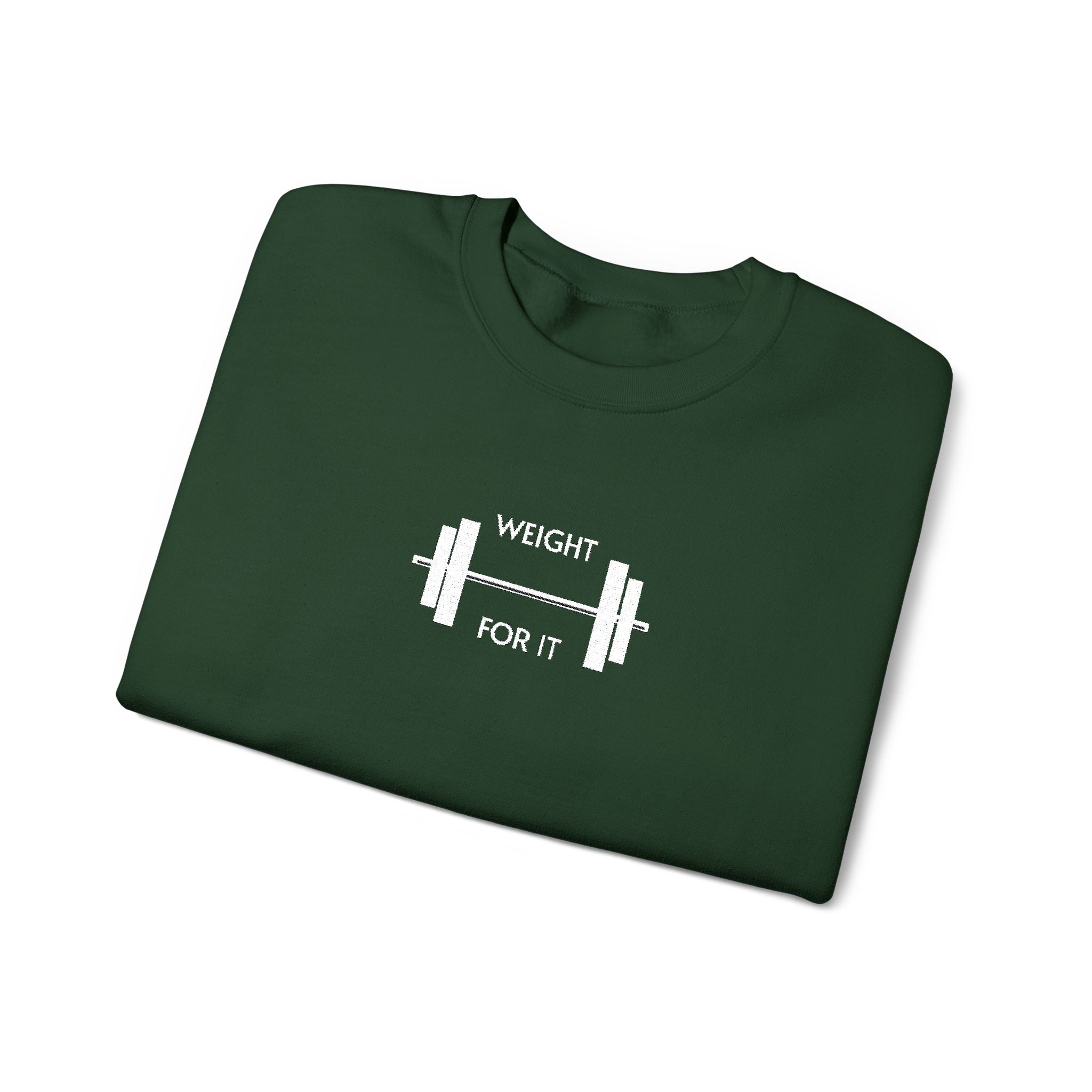 Weightlifting- Weight For It Crewneck Sweatshirt- Unisex