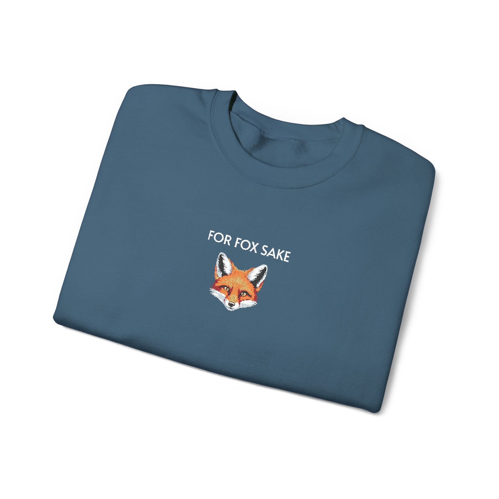 For Fox Sake Crewneck Sweatshirt- Unisex
