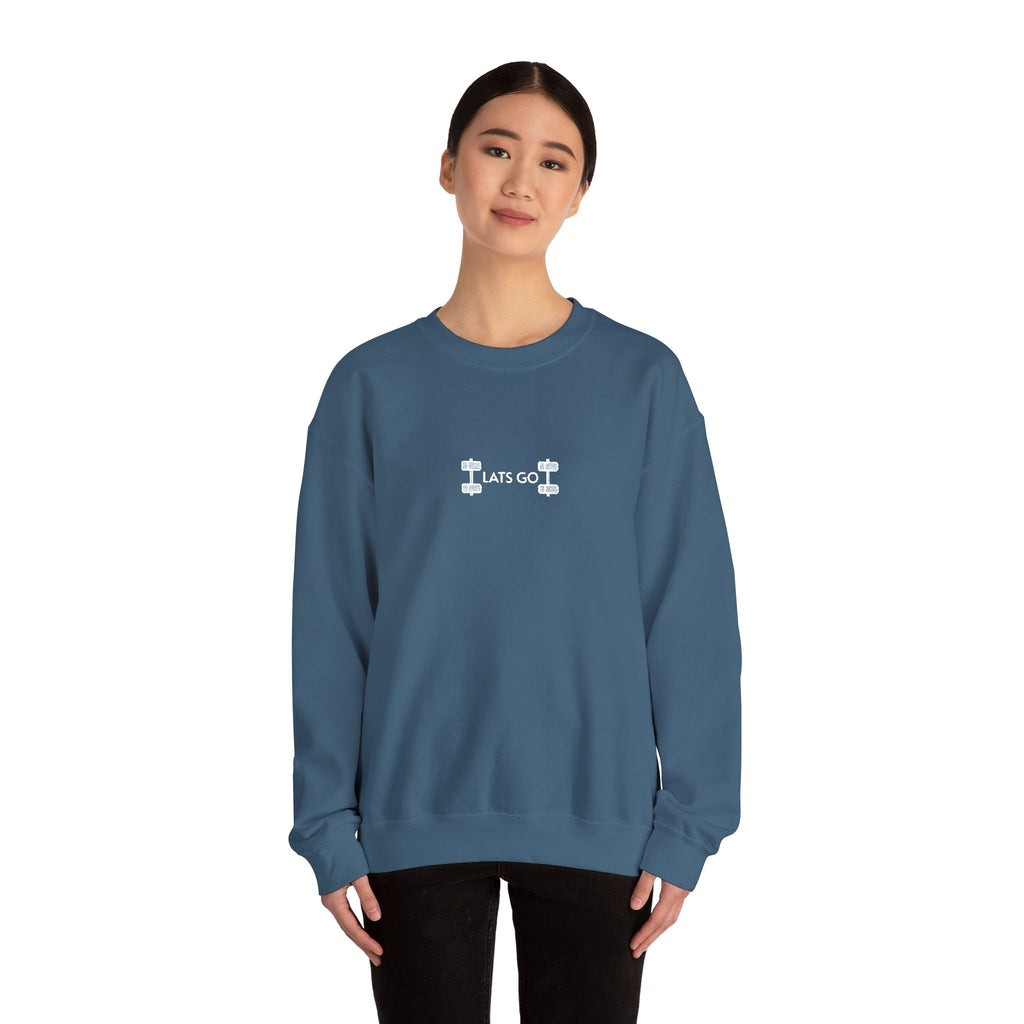 Weightlifting- Lats Go Crewneck Sweatshirt- Unisex
