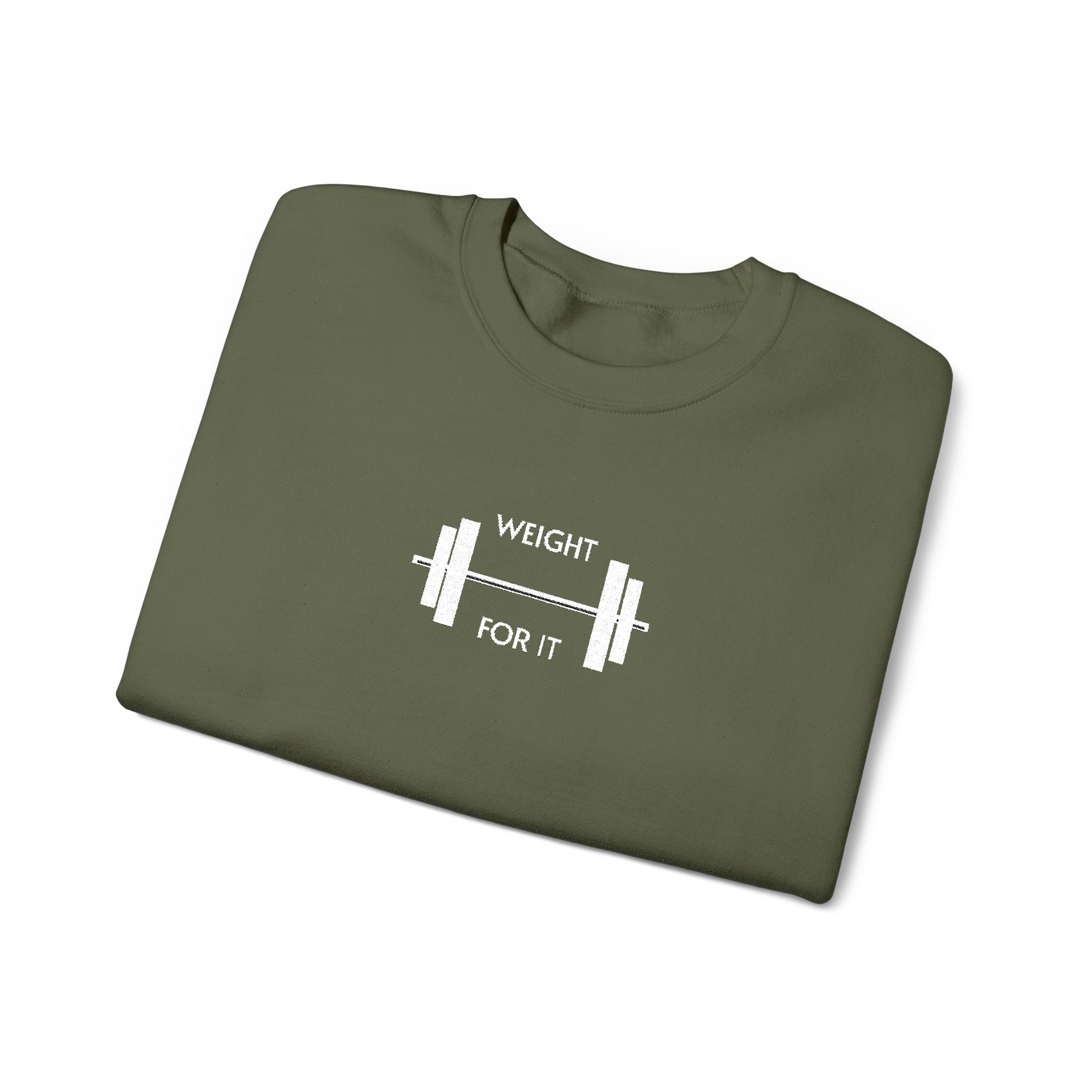 Weightlifting- Weight For It Crewneck Sweatshirt- Unisex