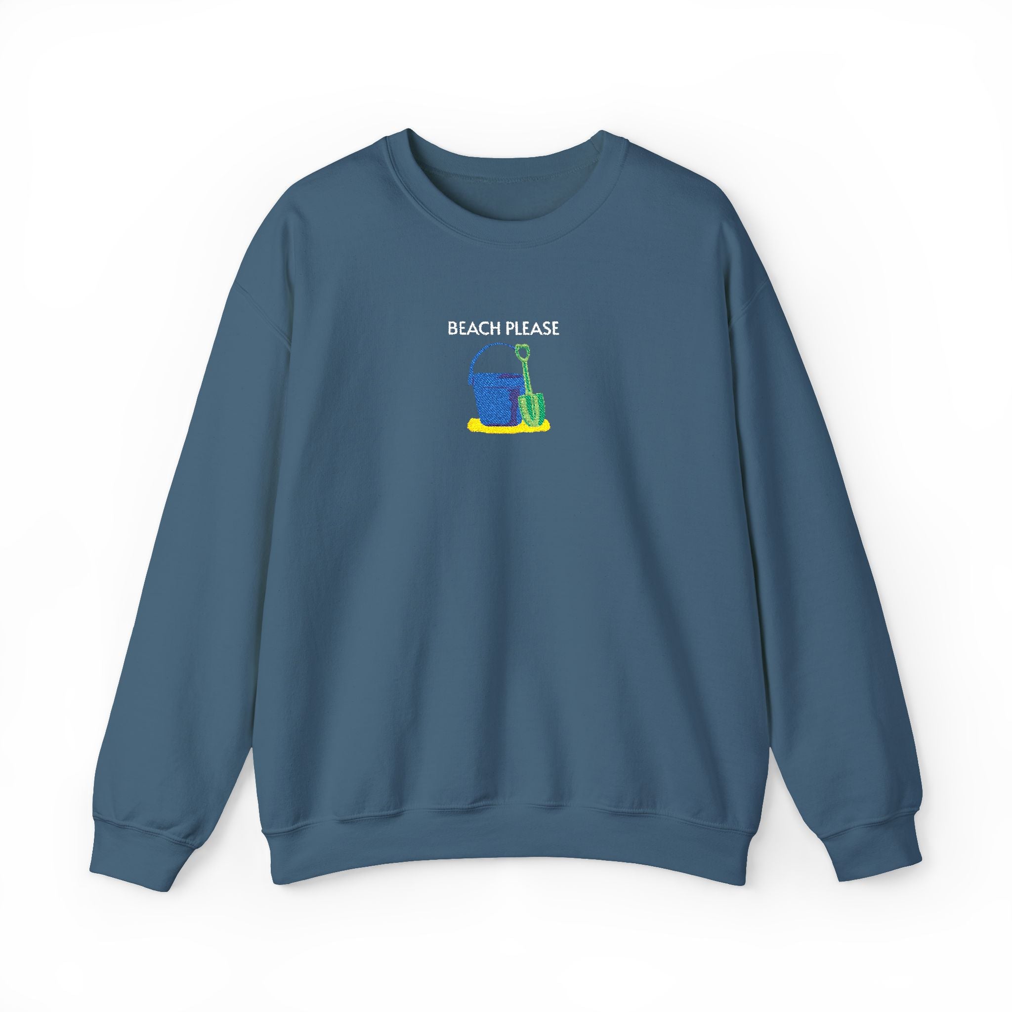 Beach Please Crewneck Sweatshirt- Unisex