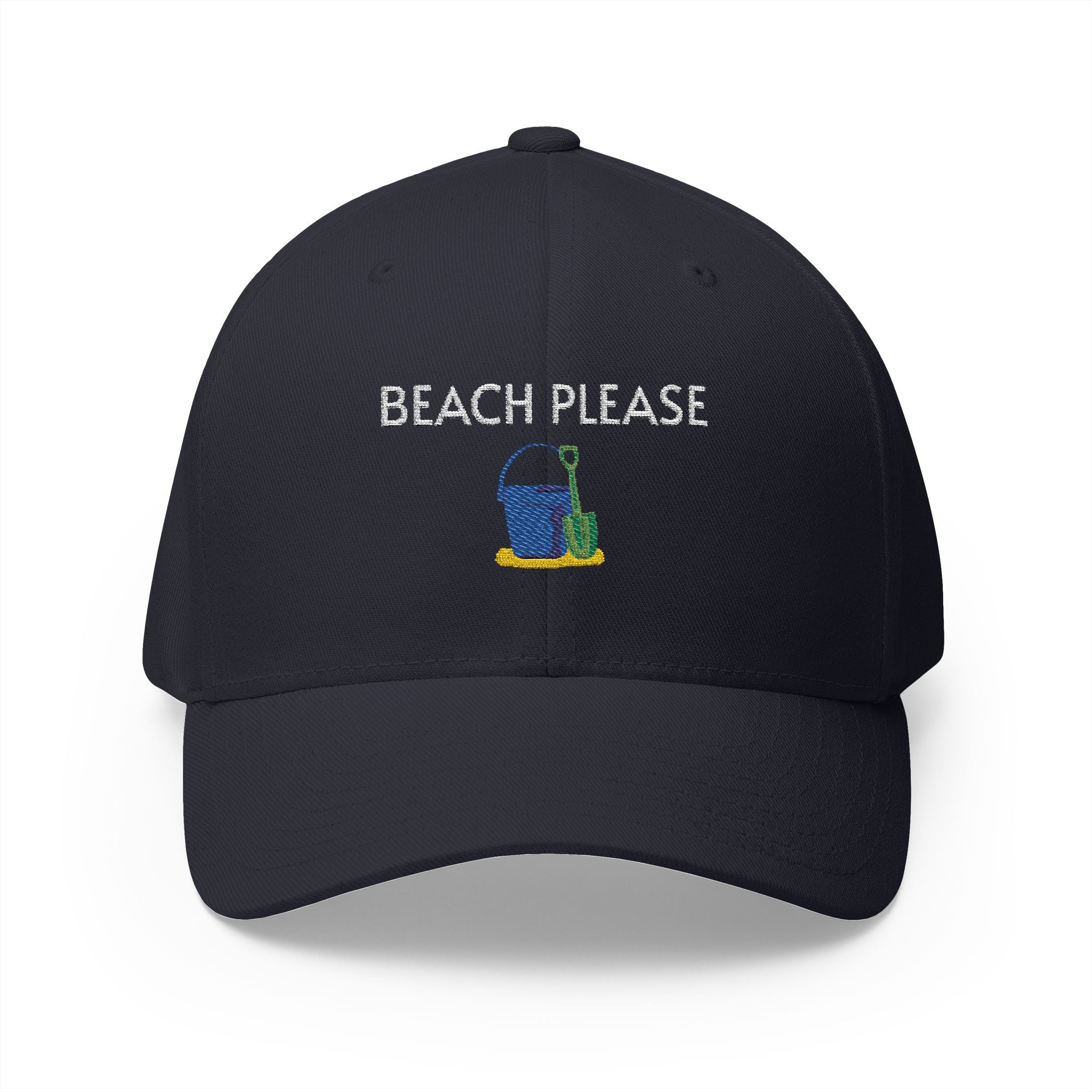 Beach Please Cap | Embroidered structured hat