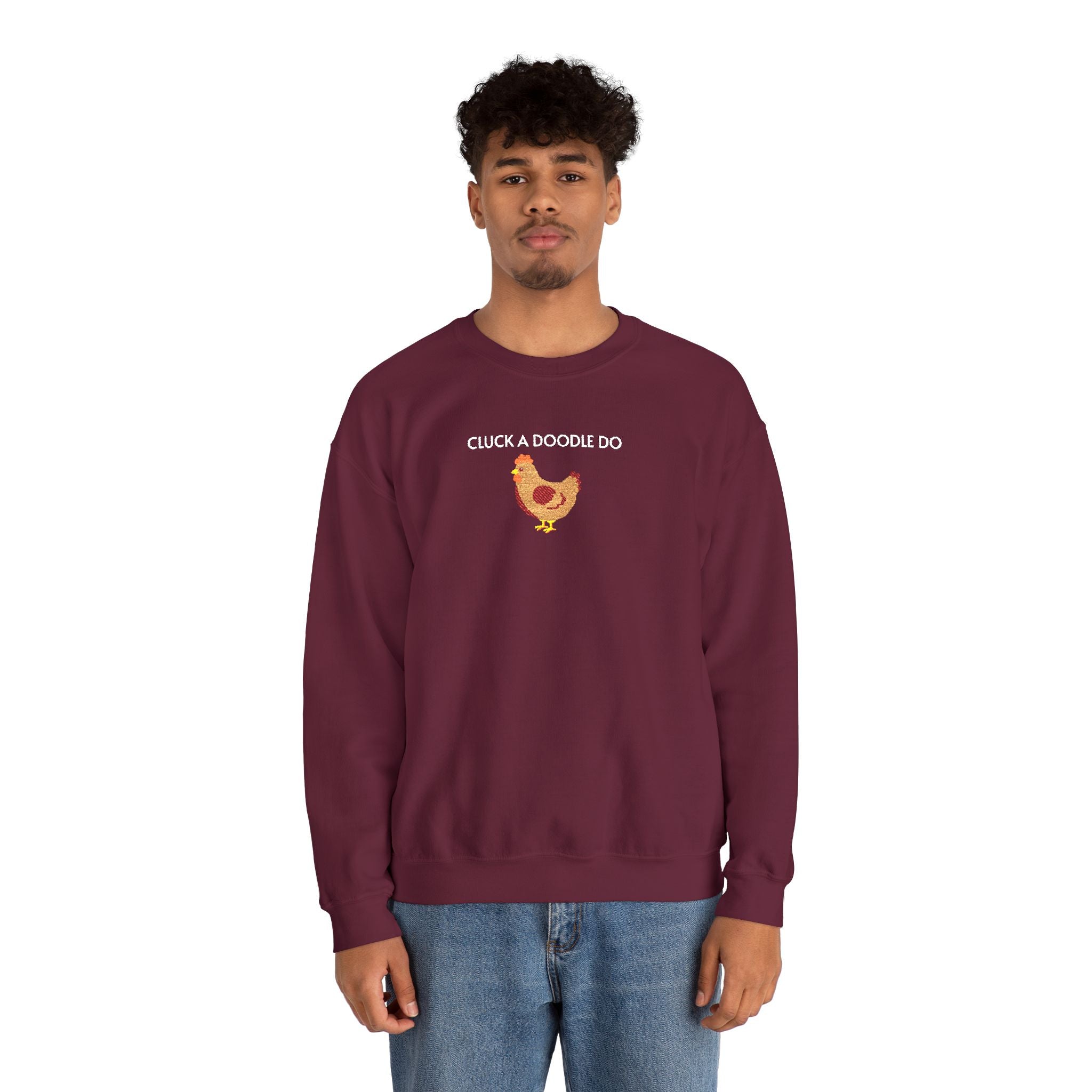 Cluck a Doodle Do Crewneck Sweatshirt- Unisex